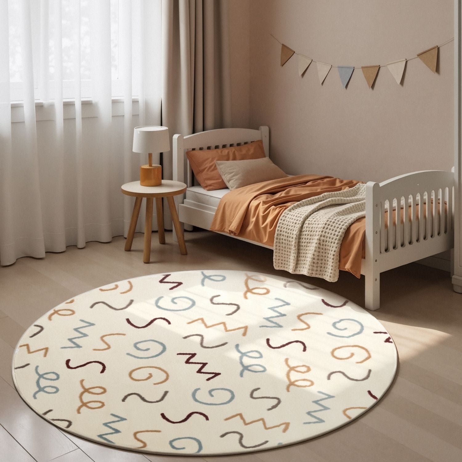 Hanse Home Cream Adventures Fiete Round Rug - 160cm
