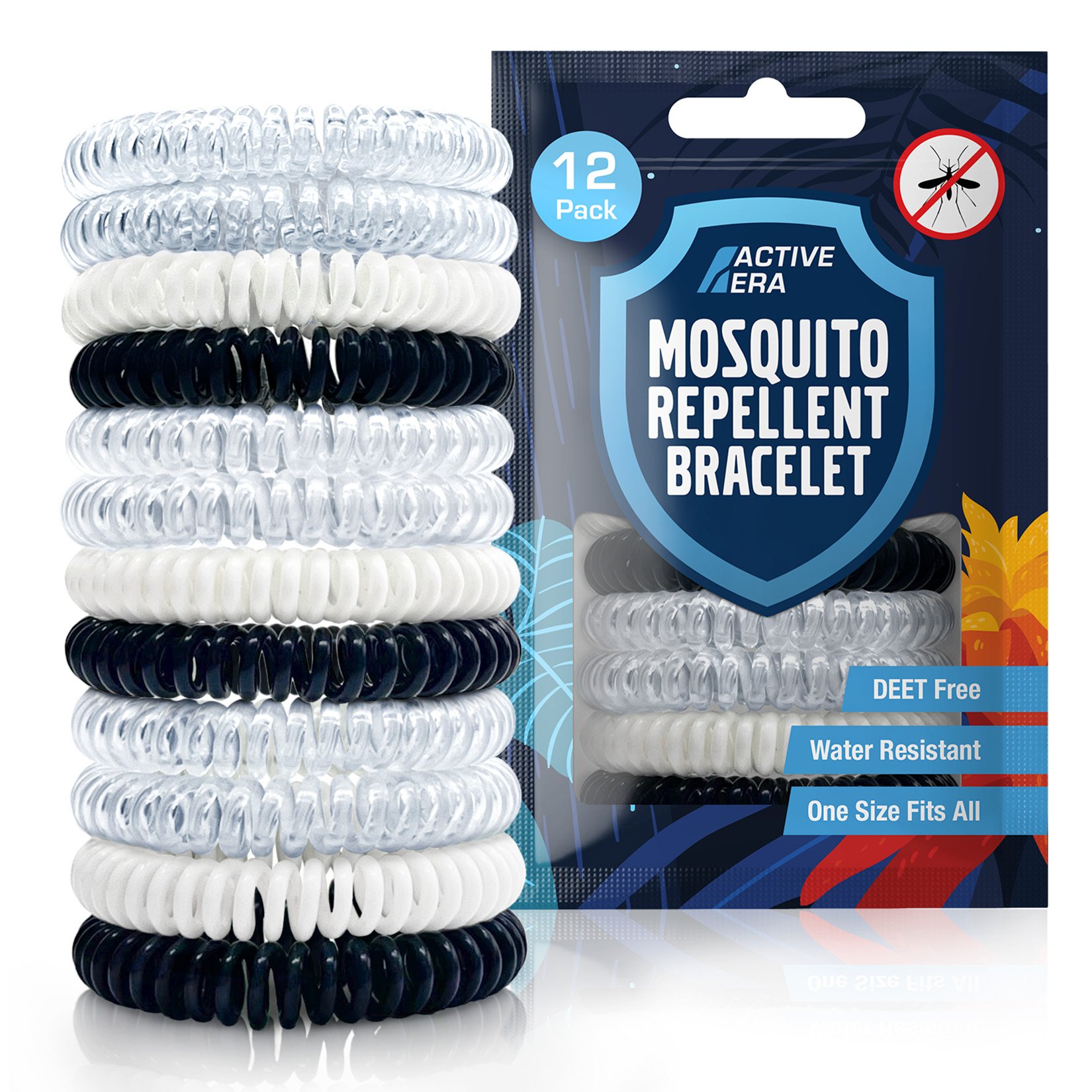 Active Era Mosquito Repellent Bands 12 Pack - Natural