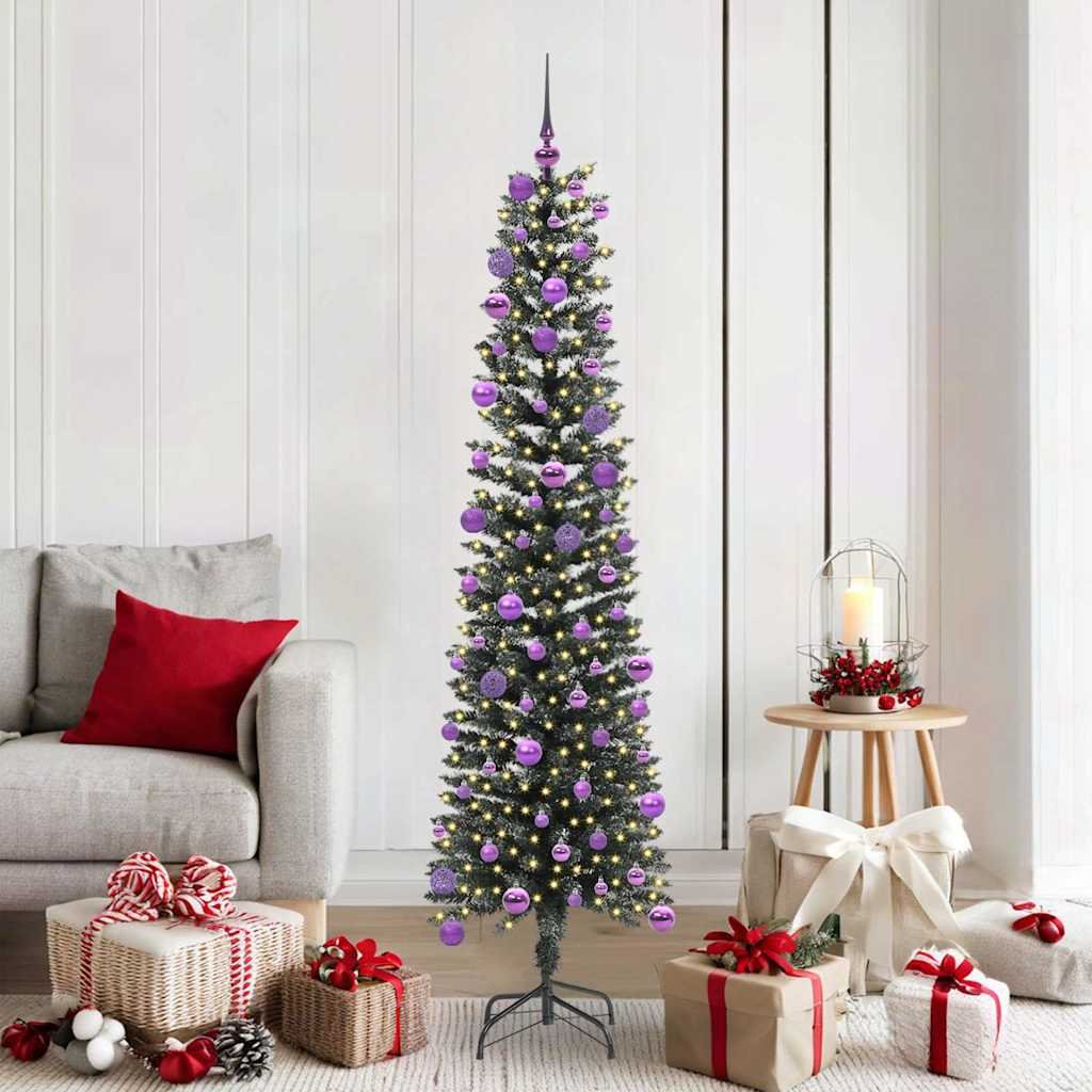 Walplus 300 LED Fairy Lights Artificial Christmas Tree - Green - 180 cm