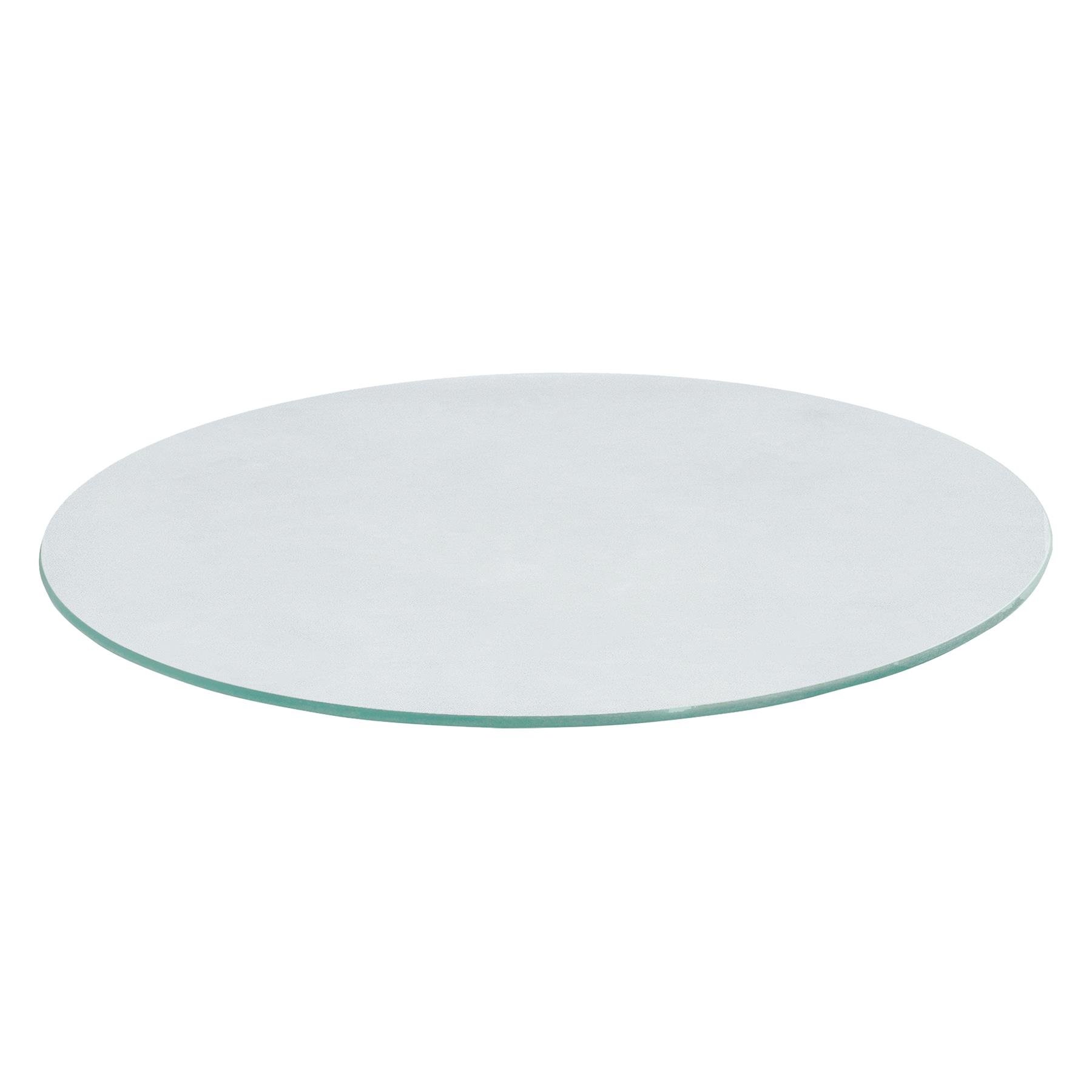 Harbour Housewares Round Glass Chopping Board - 30cm - White