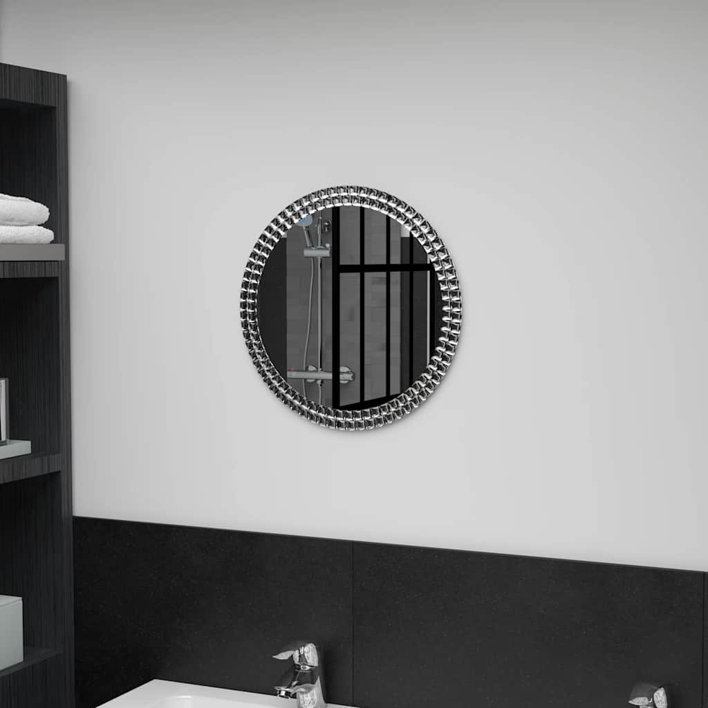 Walplus Tempered Glass Wall Mirror - Silver - 40 cm