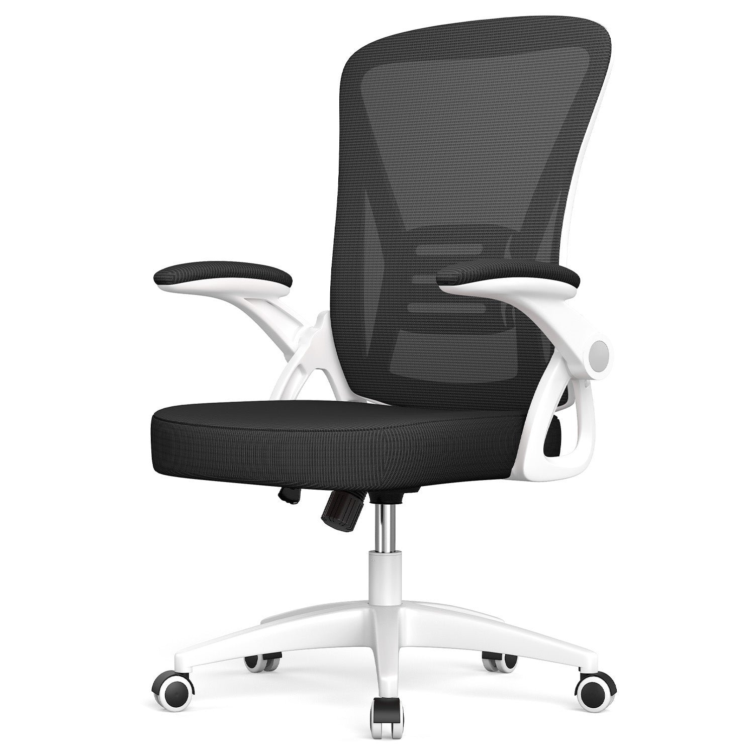 Rattantree Ergonomic Mesh Office Chair with Lumbar Support - Black & White