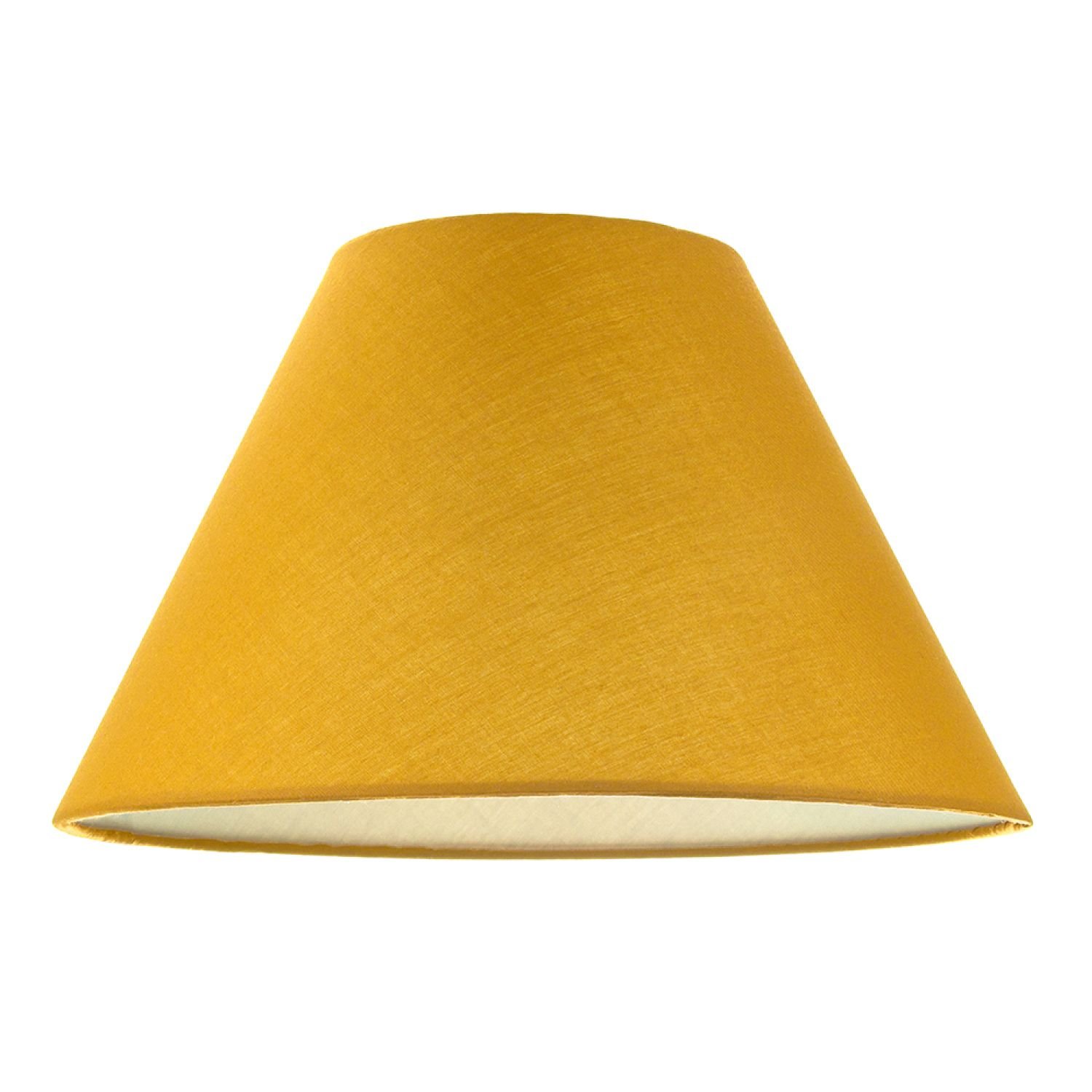 Happy Homewares Ochre Cotton Coolie Lampshade - 30cm