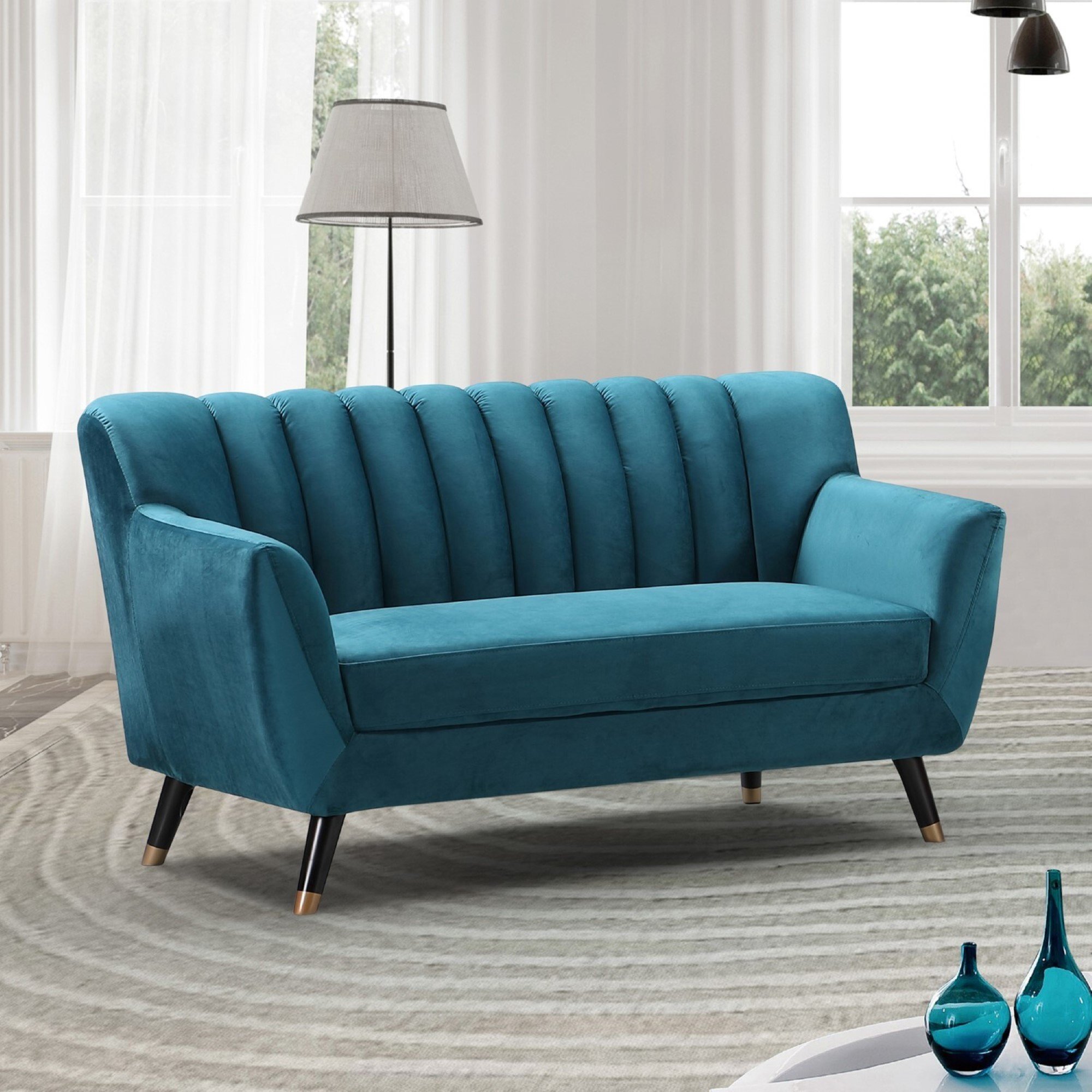 Artemis Home Morgan 2 Seat Sofa - Teal