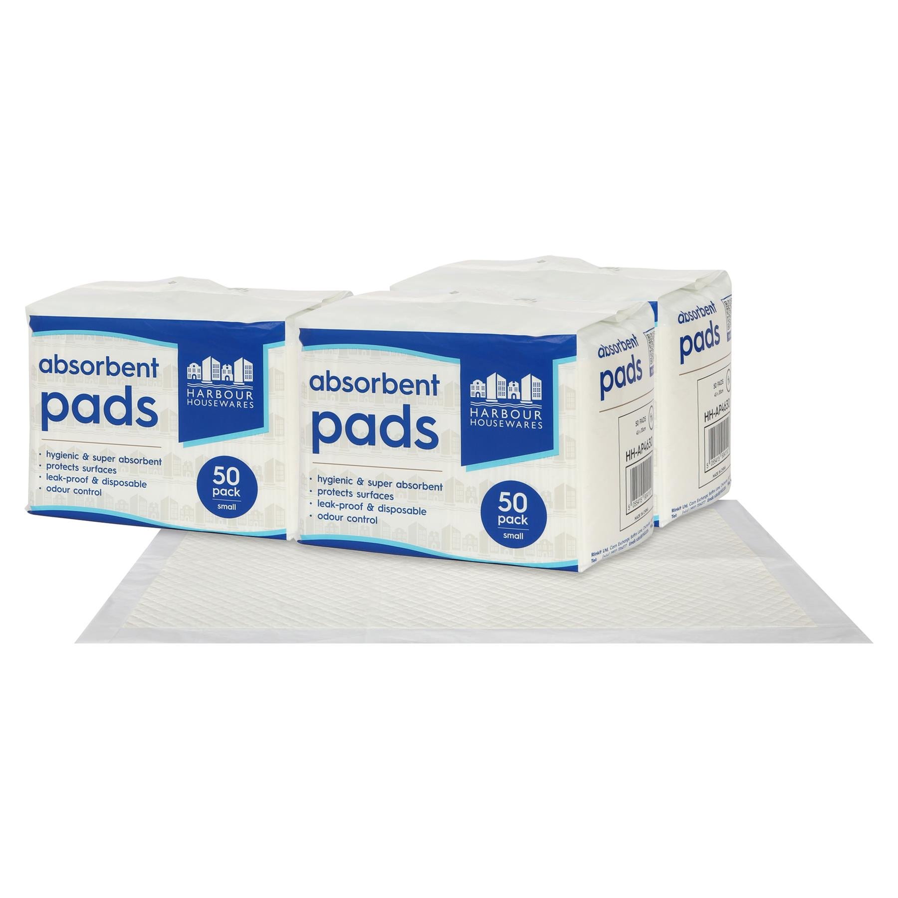 Harbour Housewares Disposable Incontinence Bed Pads - Pack of 150
