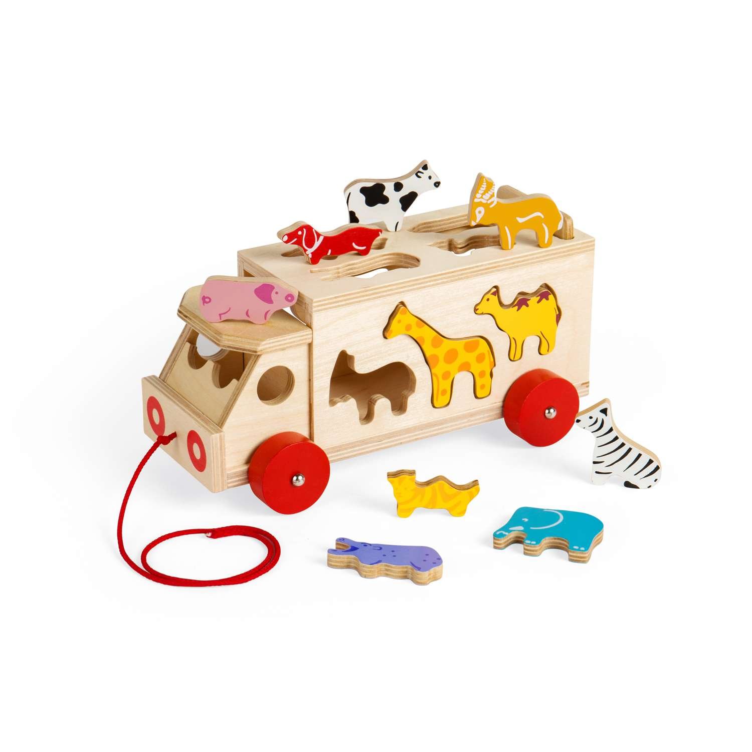 Bigjigs Toys Animal Shape Lorry - 18 Months +