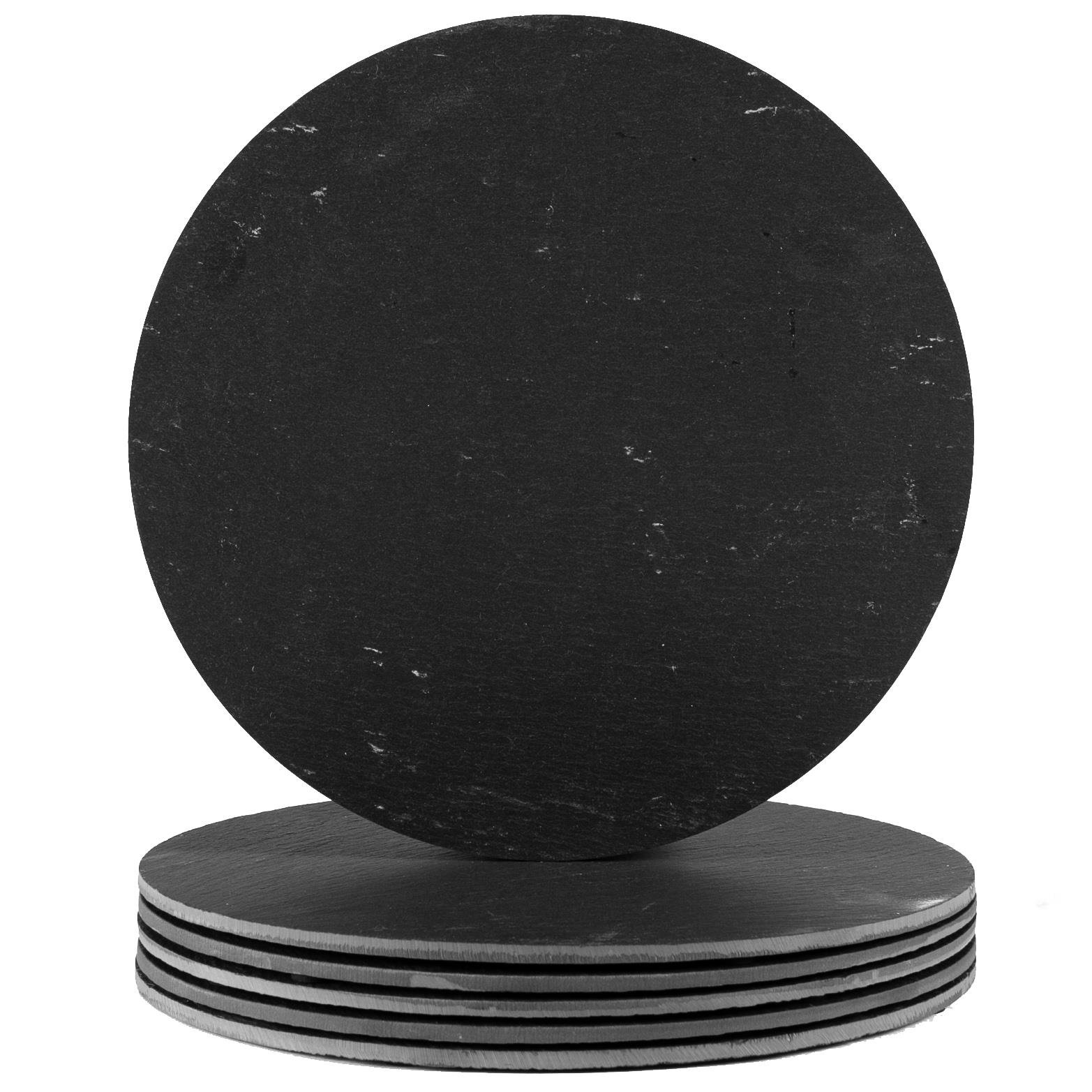 Argon Tableware Linea Round Slate Placemats - Pack of 6