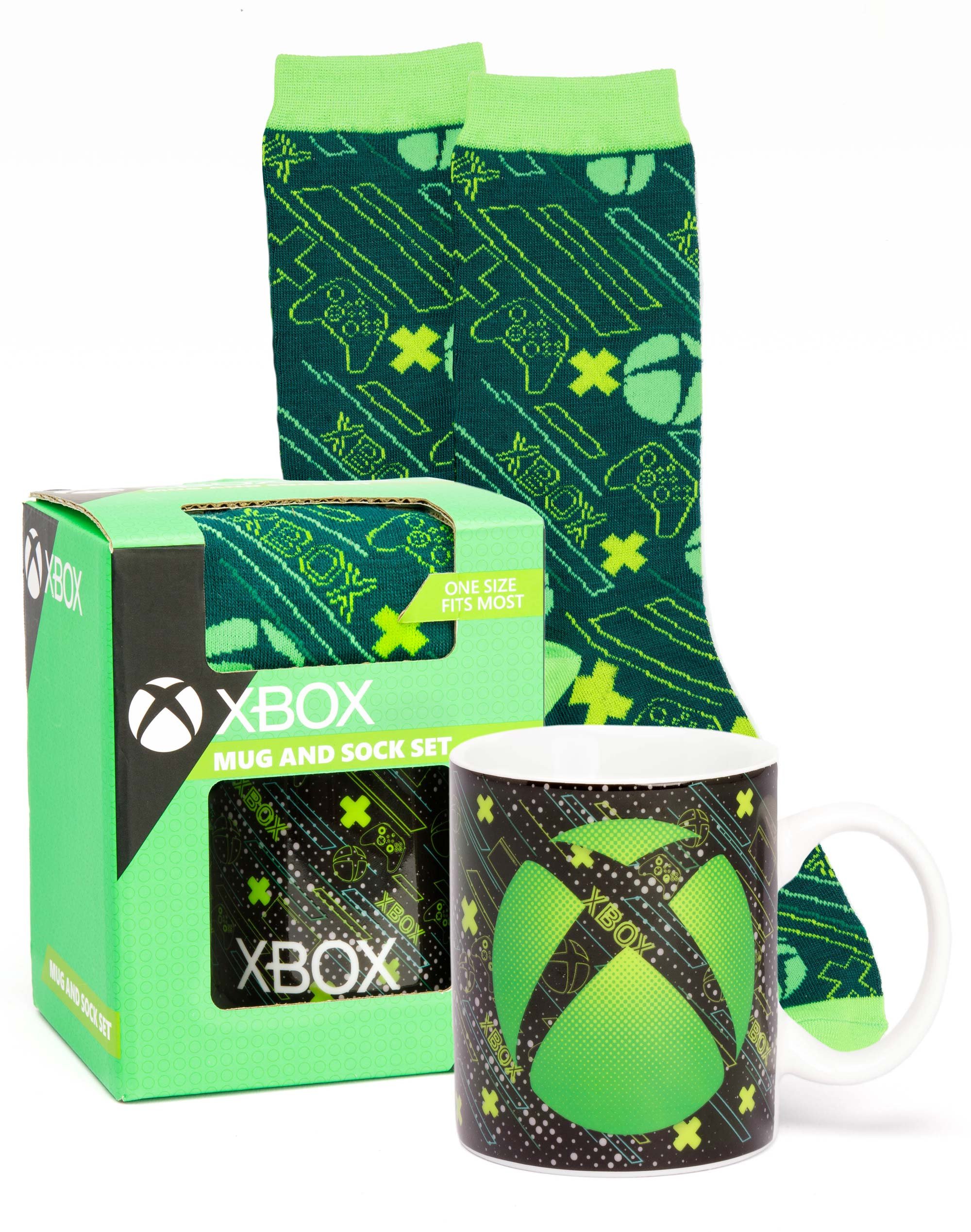 Xbox Logo Mug and Sock Gift Set - Black