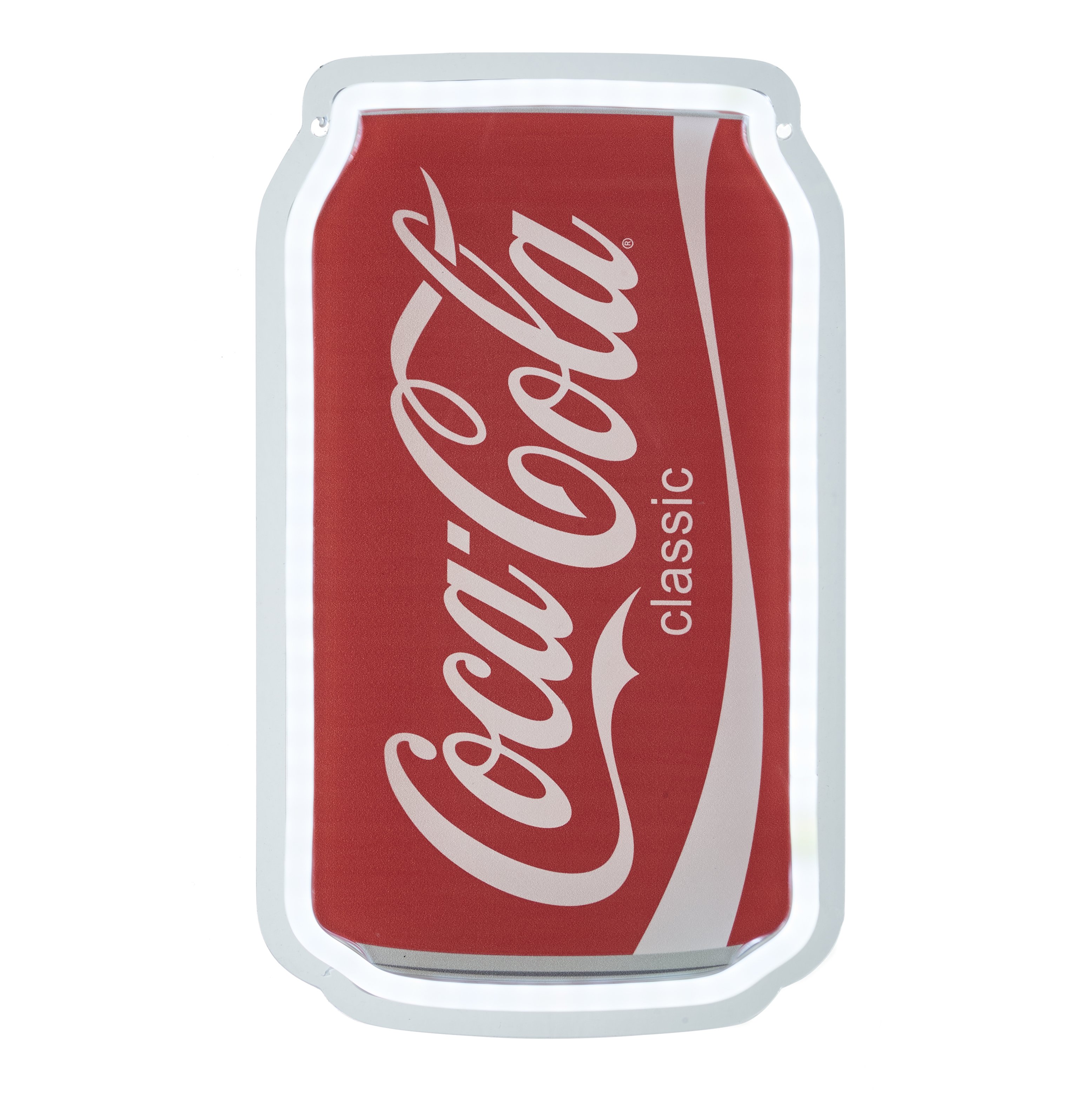 Global Gizmos 30cm Coca-Cola Can LED Wall Light - Red