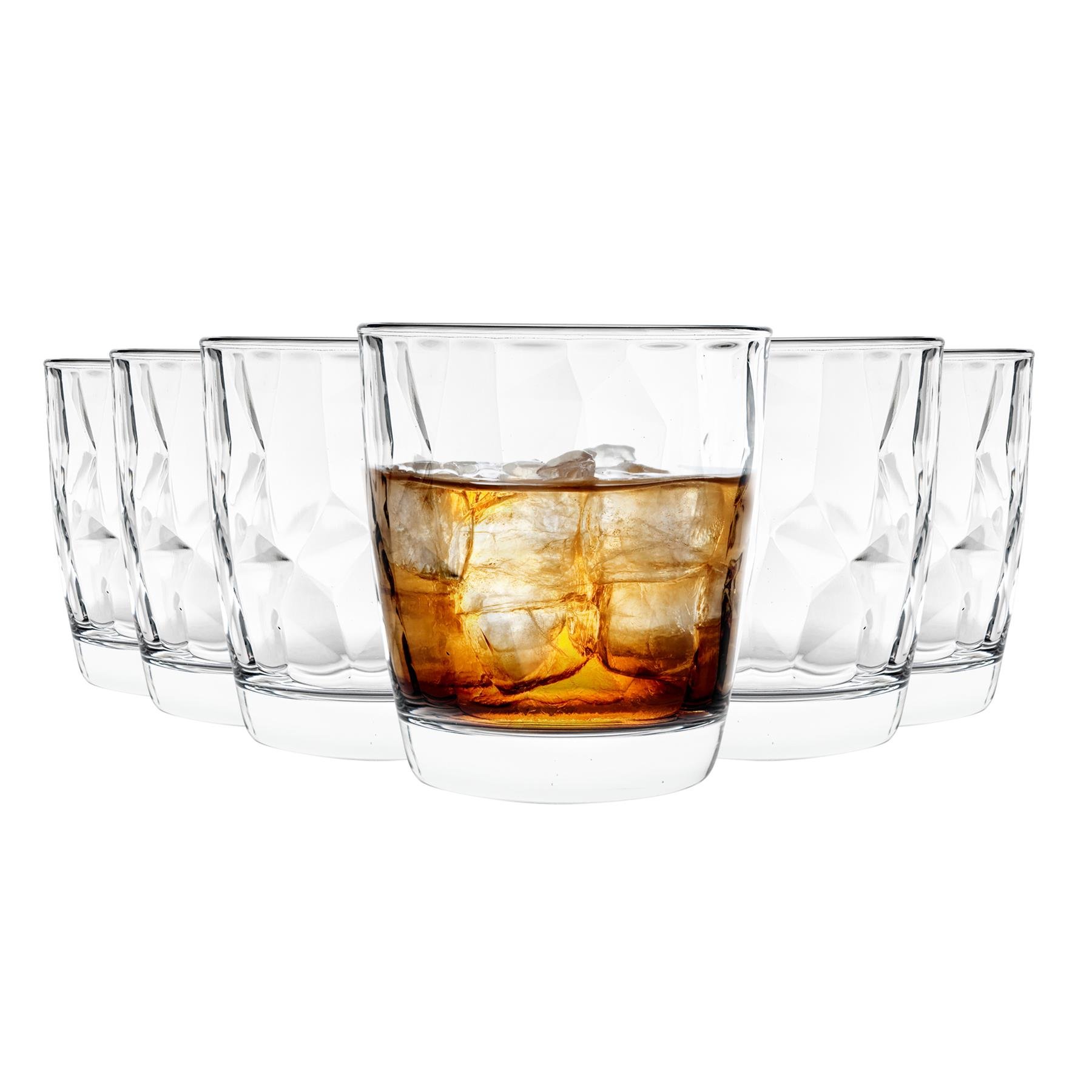 Bormioli Rocco Diamond Water Glasses - Clear - Pack of 6