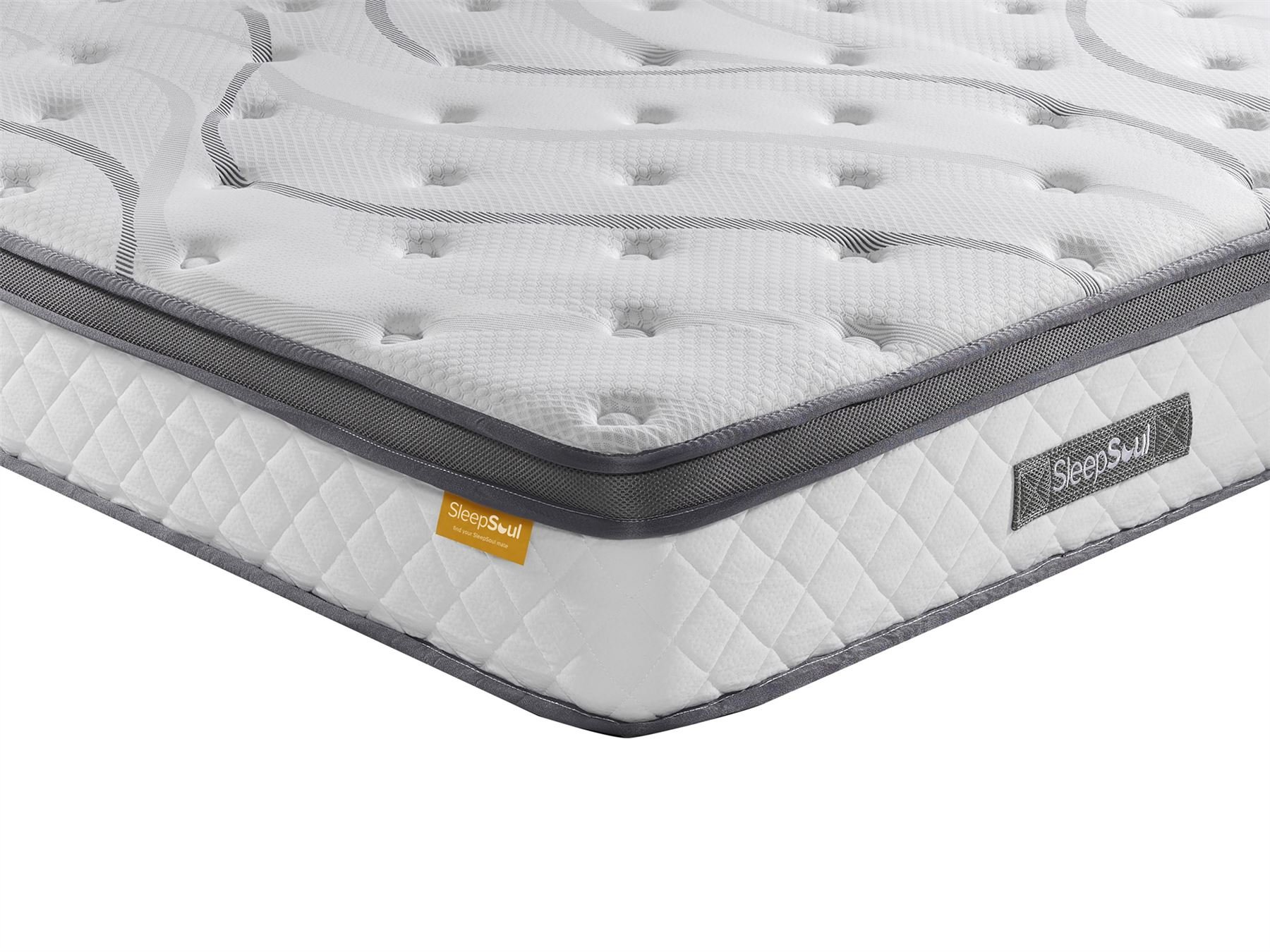 SleepSoul Heaven 1000 Medium Gel Pocket Hybrid Mattress - Super King