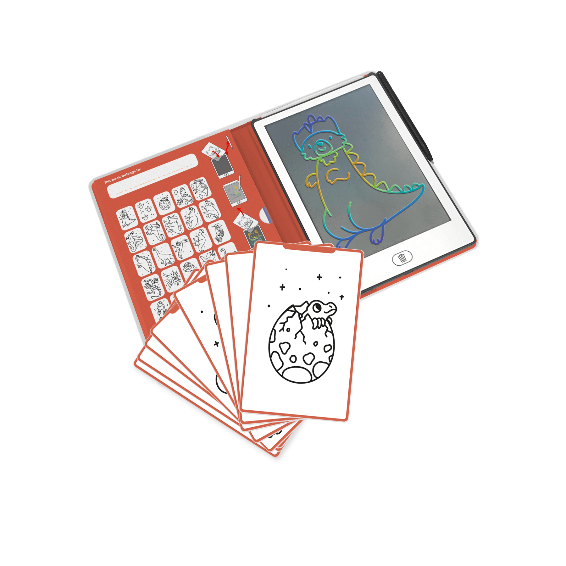 KIDYWOLF KIDYDRAW MINI LCD Drawing Tablet Dinosaurs