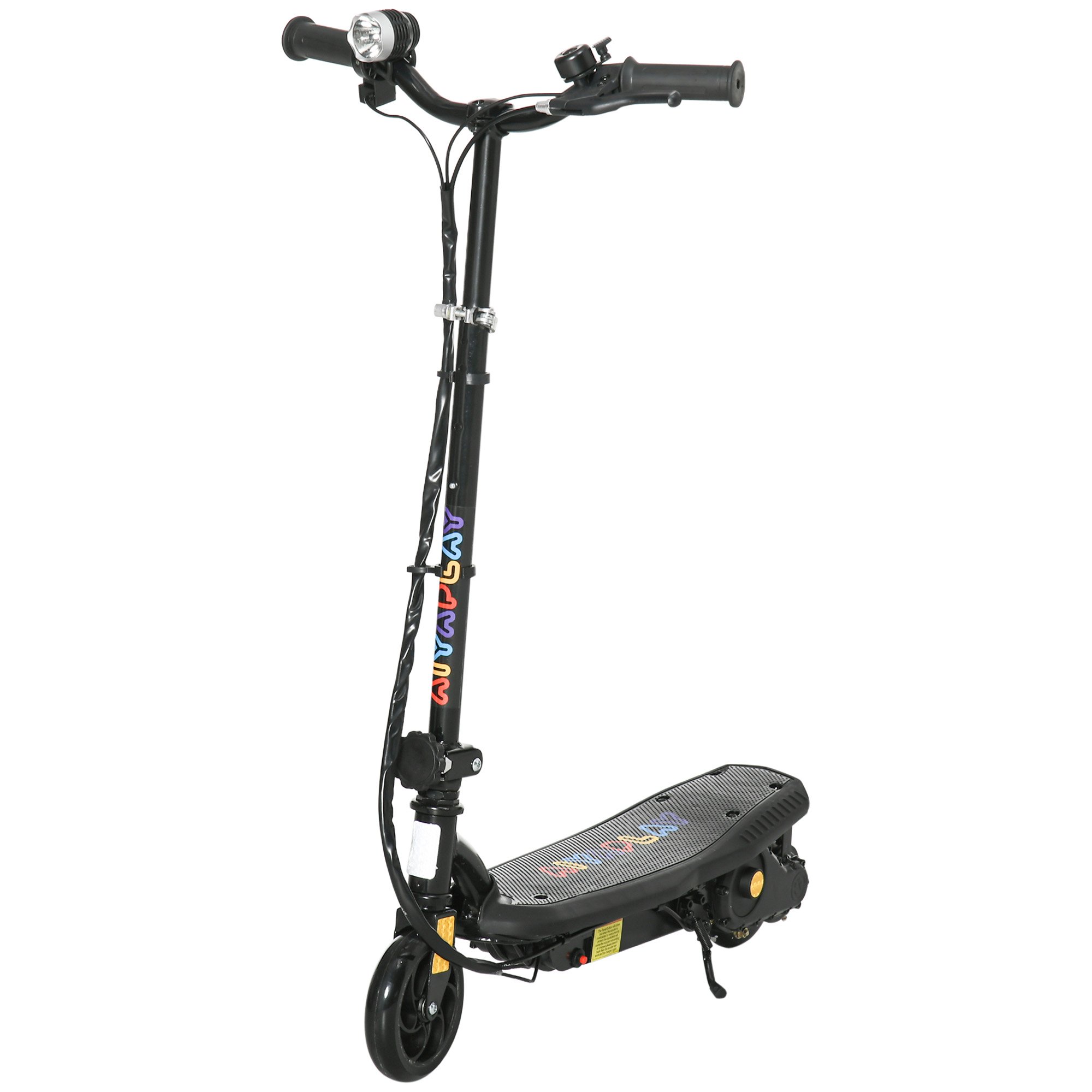 HOMCOM 120W 12km per Hour 3 Modes Ages 7 to 14 Foldable Electric Scooter – Black