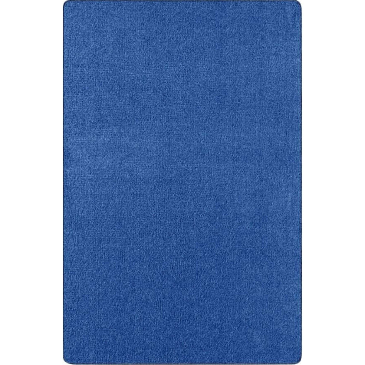 Hanse Home Blue Plain Fleece Backing Rug - 80 x 150cm