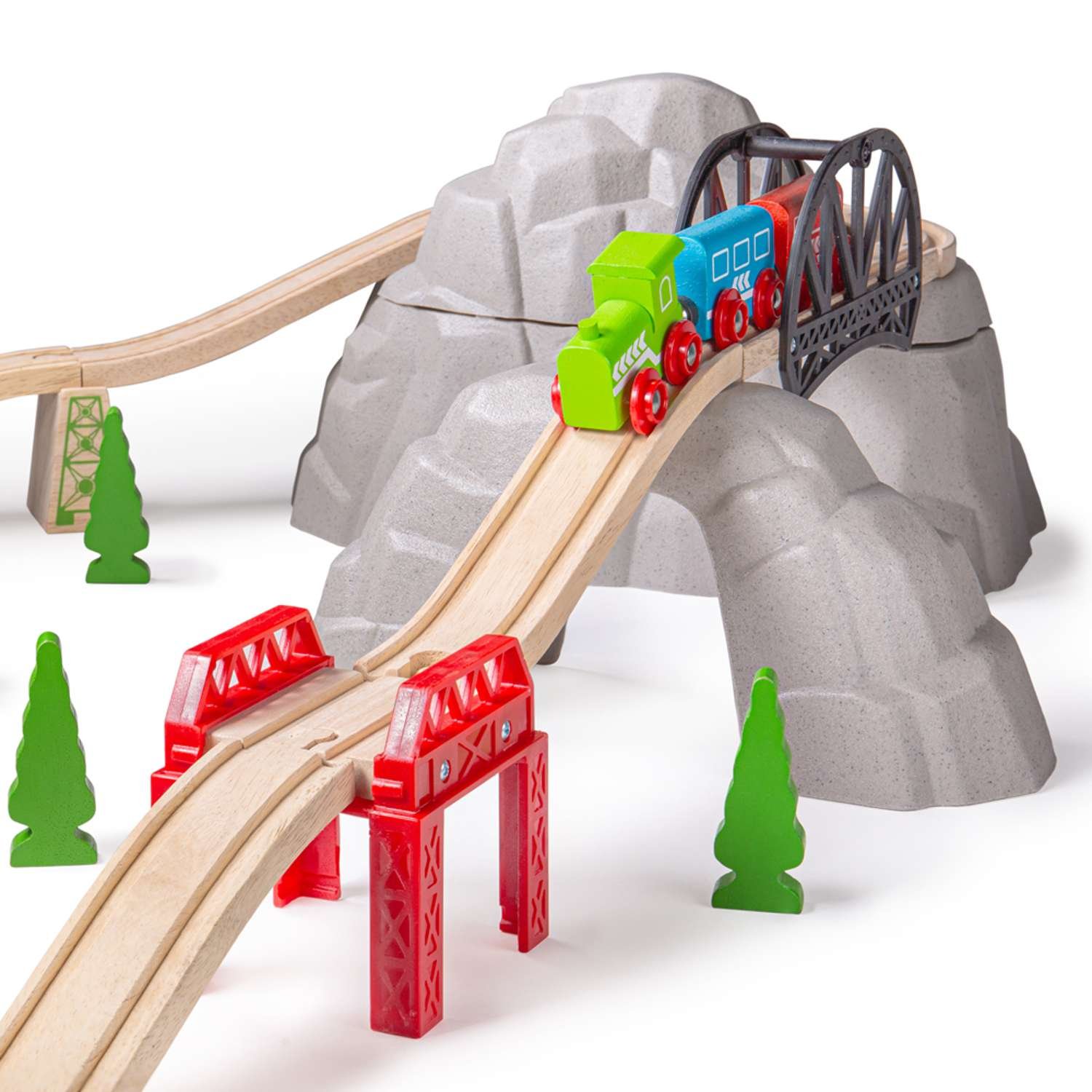 Bigjigs Rail Rocky Mountain Expansion Pack - 3 Years +