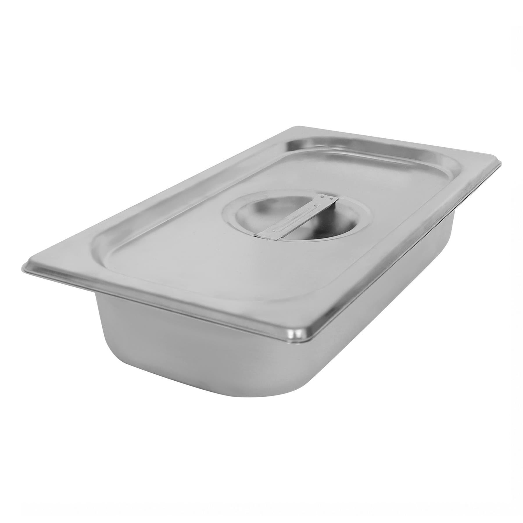 Argon Tableware Steel Gastronorm Container with Lid 1/3 - 2.25L