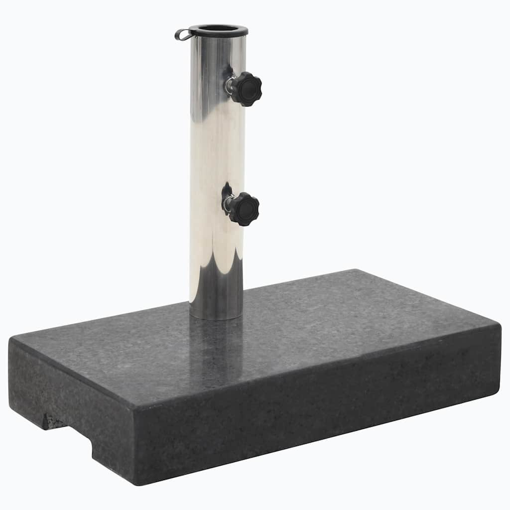 Walplus Stainless Steel Parasol Base Granite Standard Parasol Base - Black
