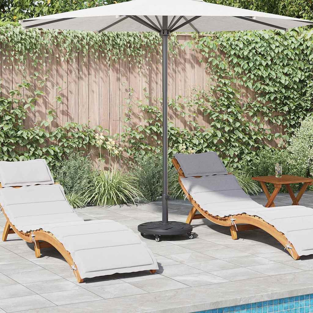 Walplus Curve Patterned Iron Parasol Base Art Deco - Black - 45 x 45 x 39.5 cm