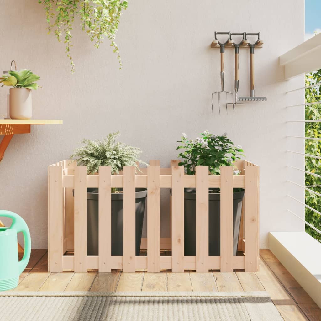 Walplus Wood Raised Garden Bed - 100 x 50 x 50 cm