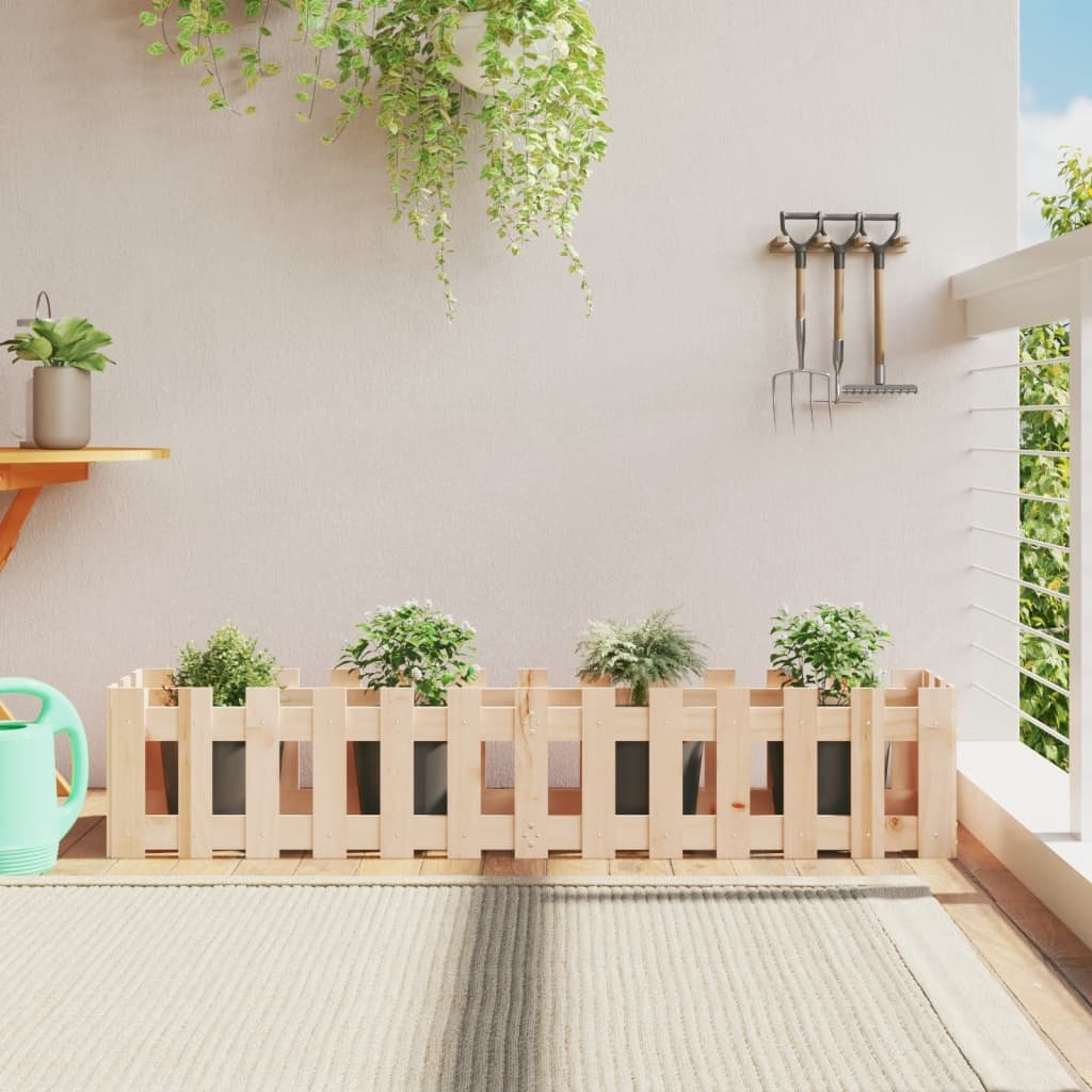 Walplus Wood Raised Garden Bed - 150 x 30 x 30 cm