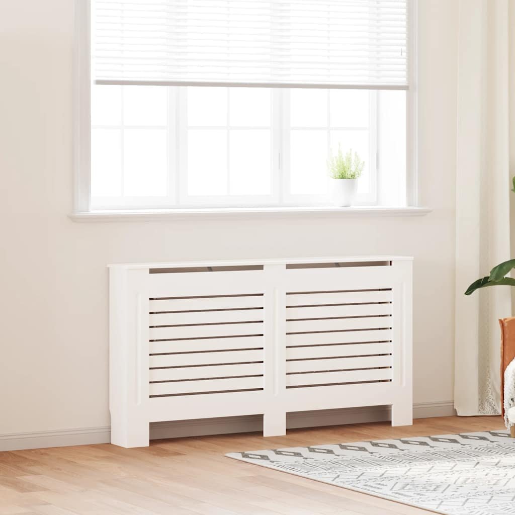 Walplus MDF Radiator Cover - White - 152 x 19 x 81.5 cm