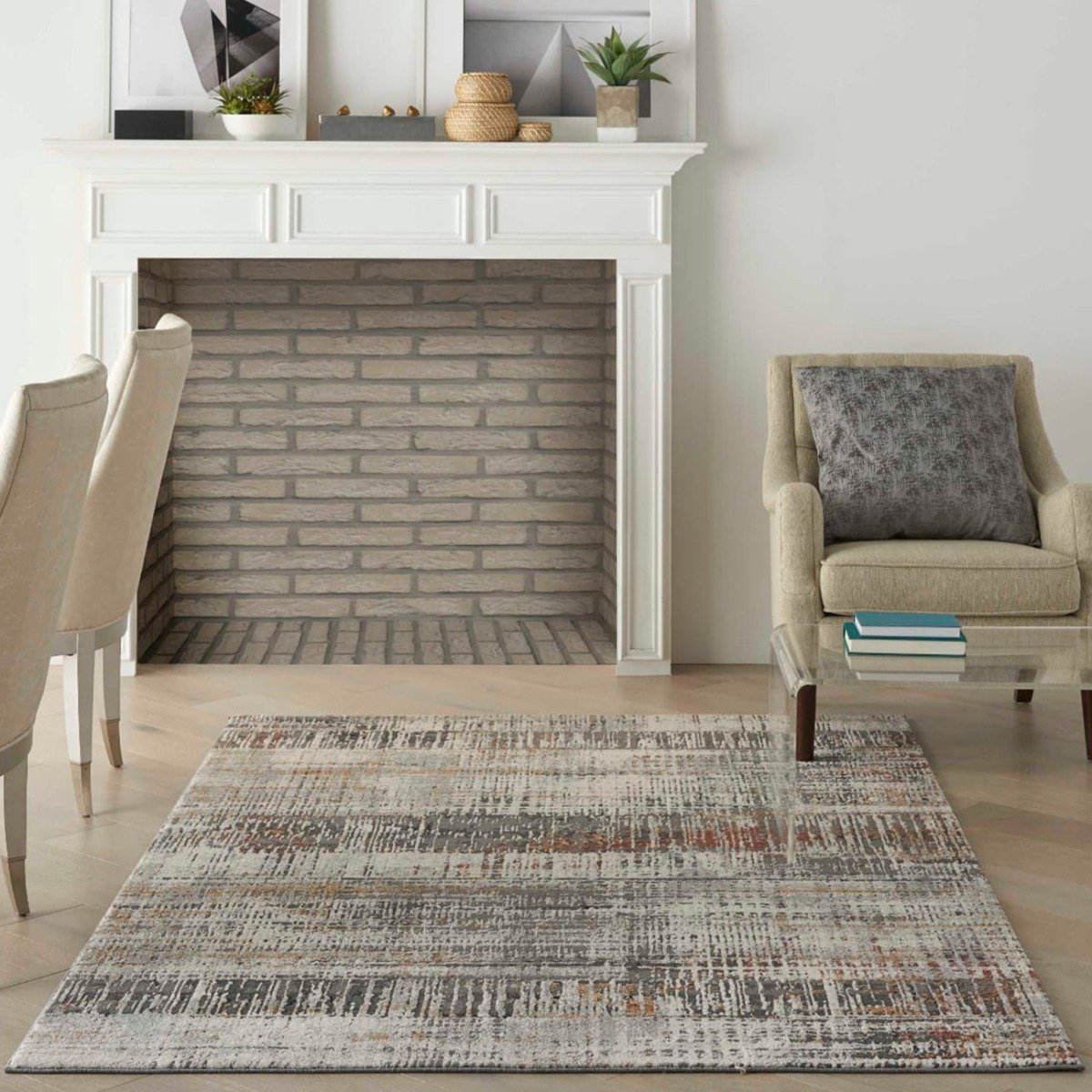 Mega Flooring Multi Modern Abstract Runner - 66 x 229cm