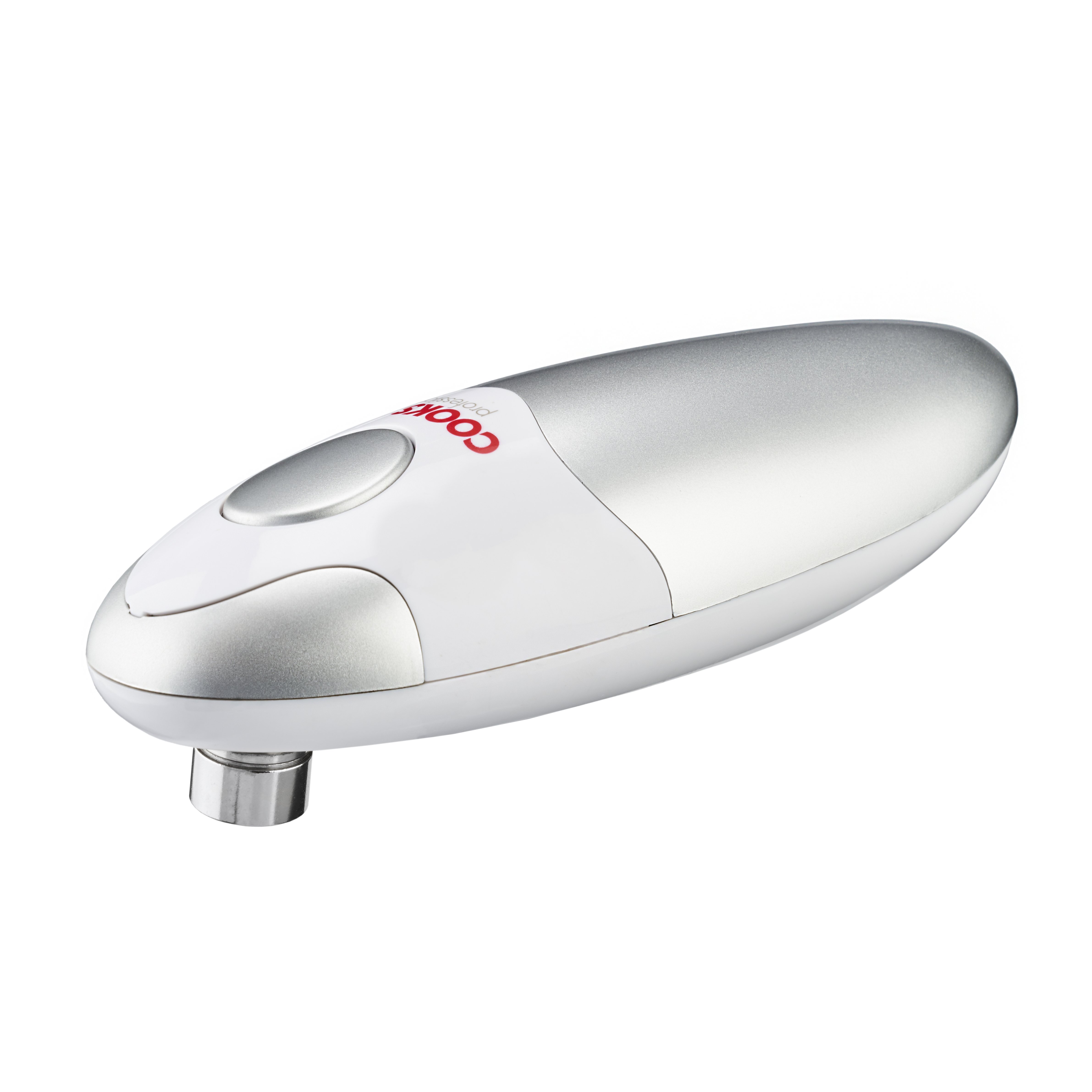 Cooks Professional Automatic Tin Can Opener – White/Silver