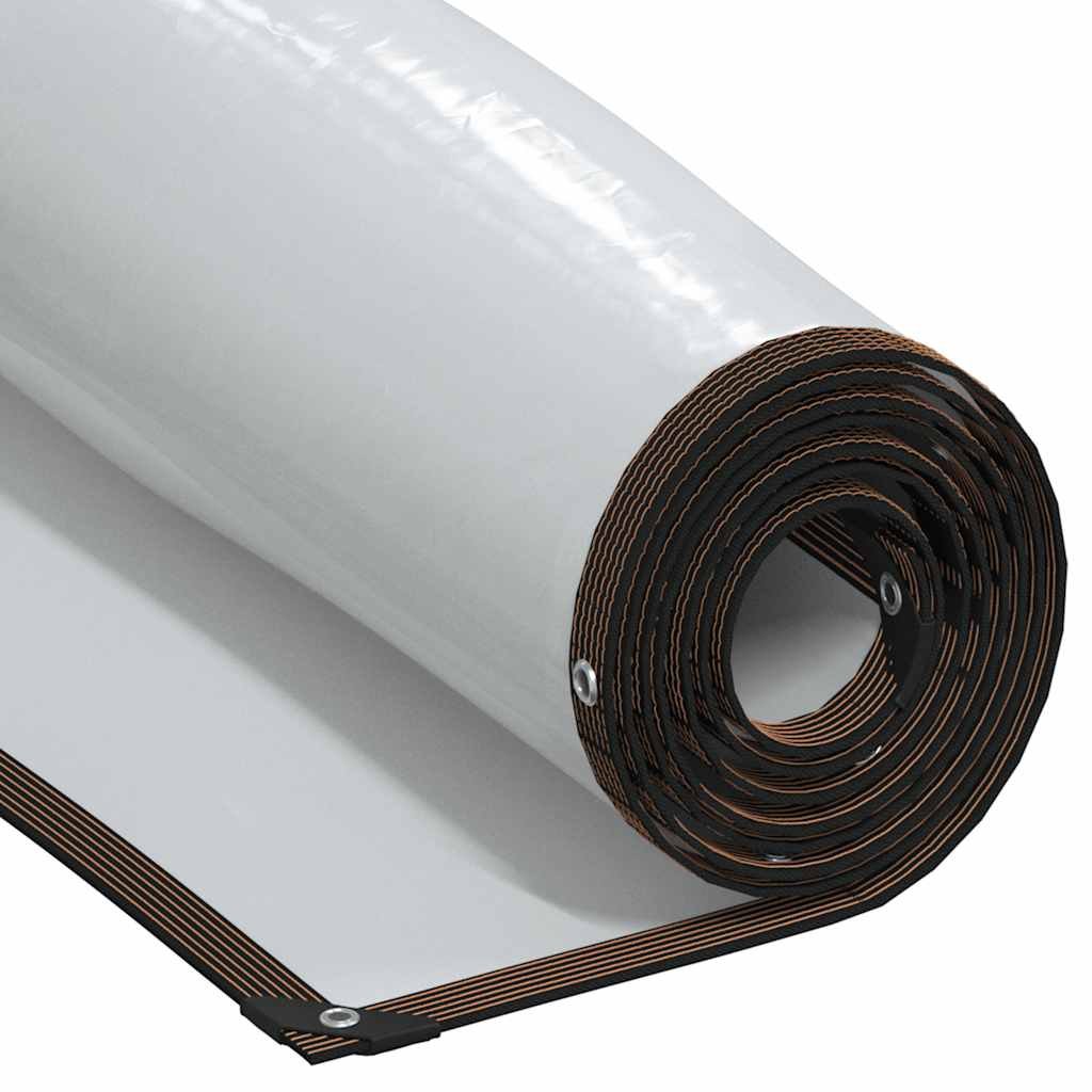 Walplus Bordered Plant Cover with Eyelets - Transparent and Black - 200 x 400 cm
