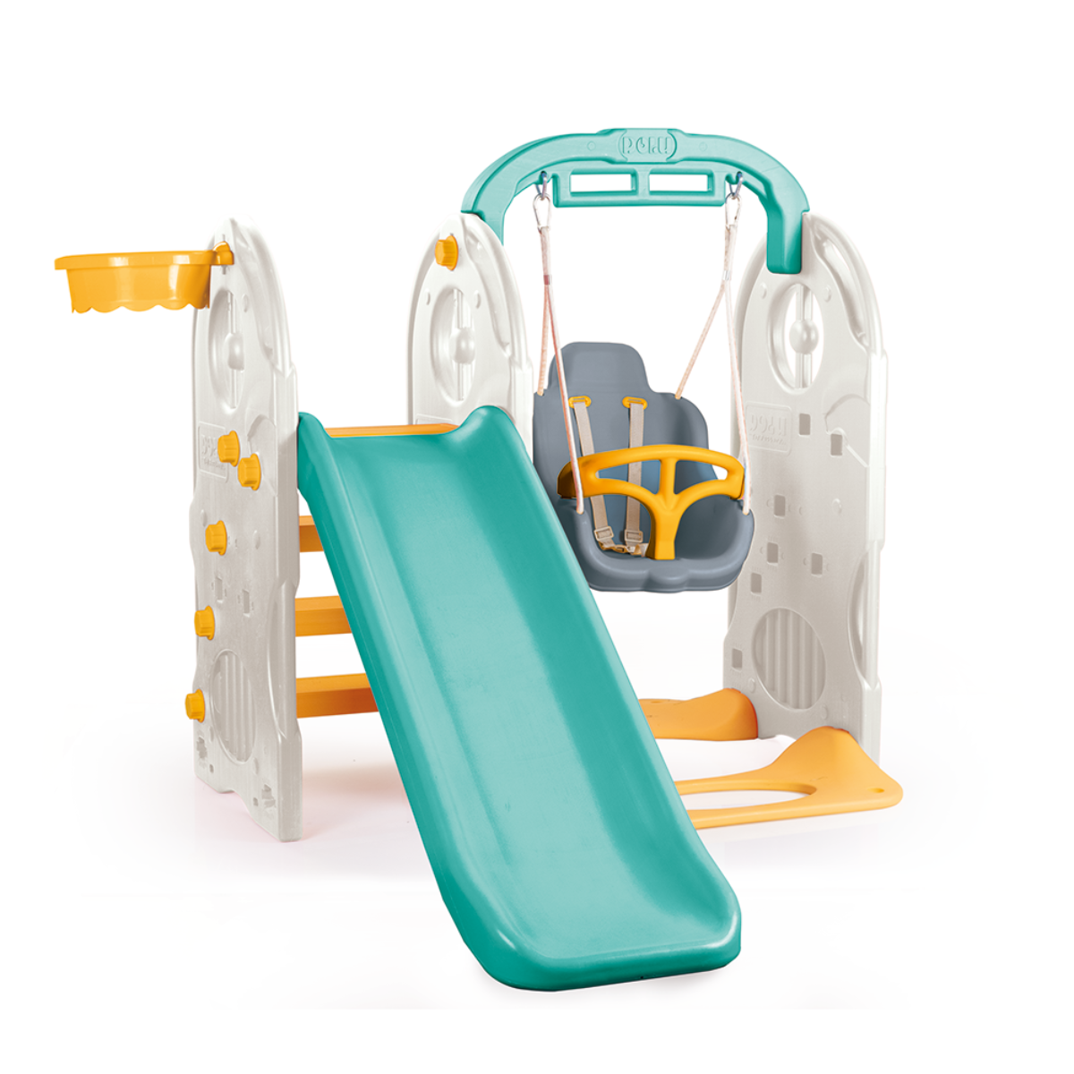 Dolu Childrens 4-in-1 Playground Set with Slide - Blue