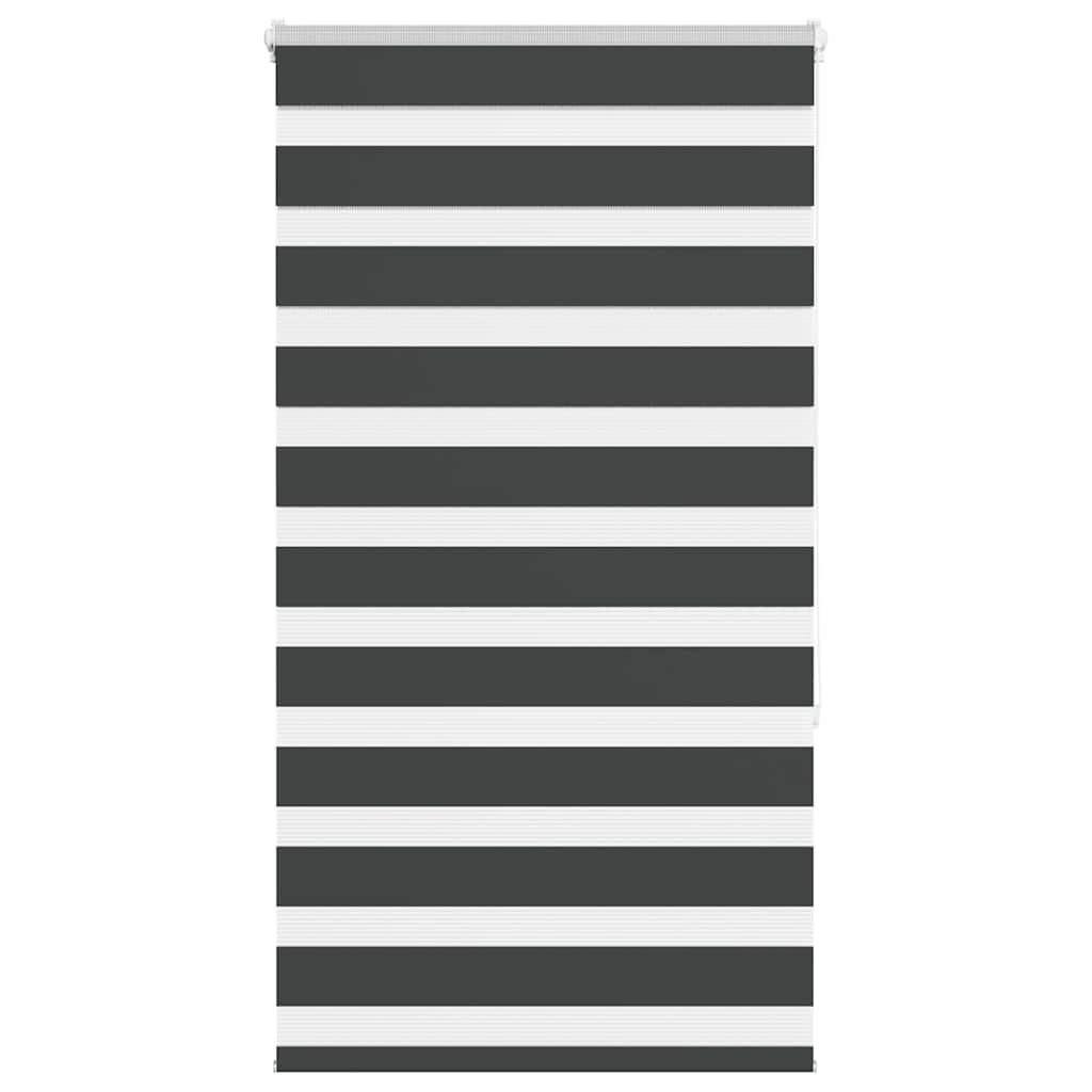 Walplus Polyester Zebra Roller Blind - Black - 90 x 150 cm