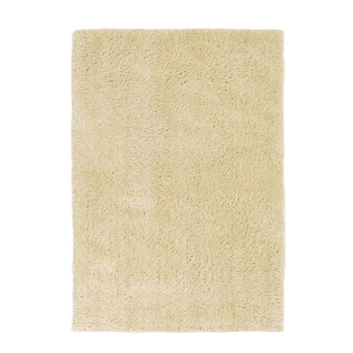 Mega Flooring Beige Shaggy Plain Rug - 80 x 150cm