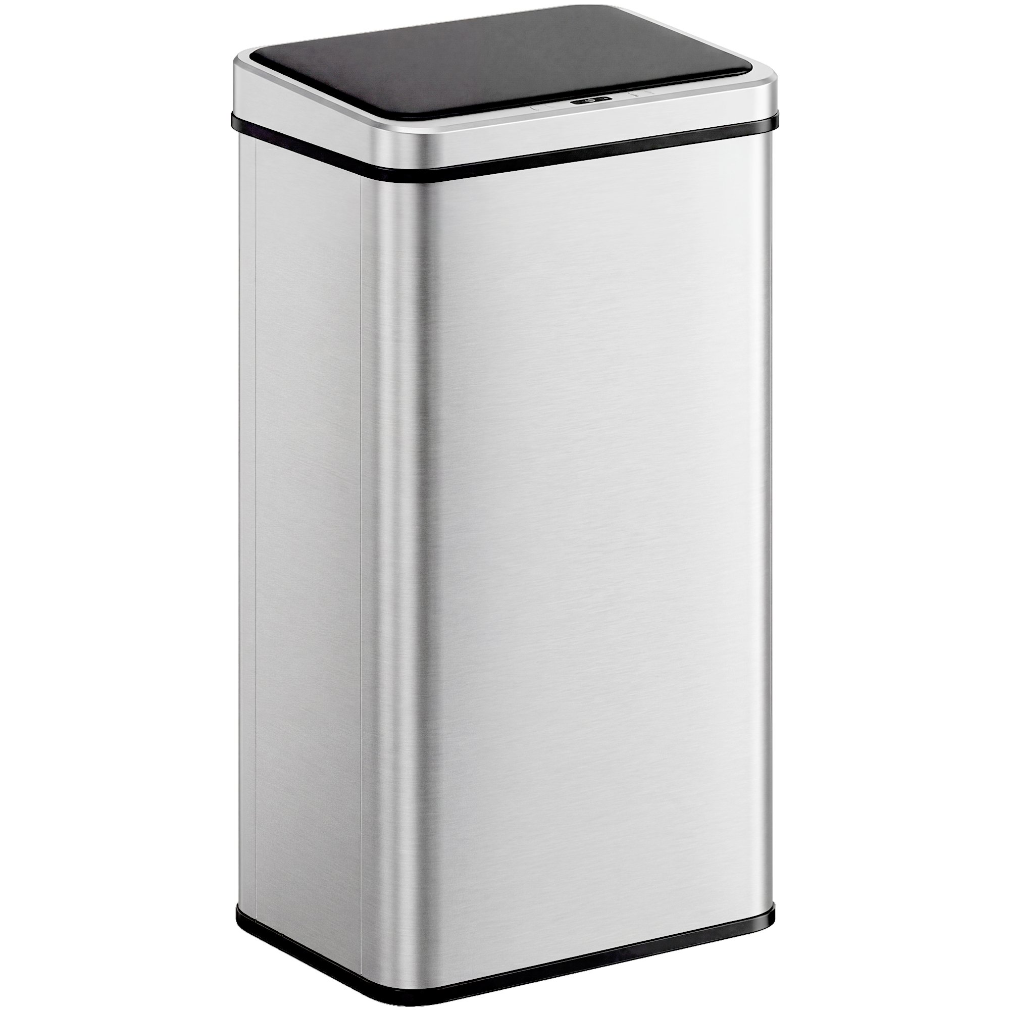 HOMCOM 50L Sensor Bin with Quiet Soft-Close Lid - Silver