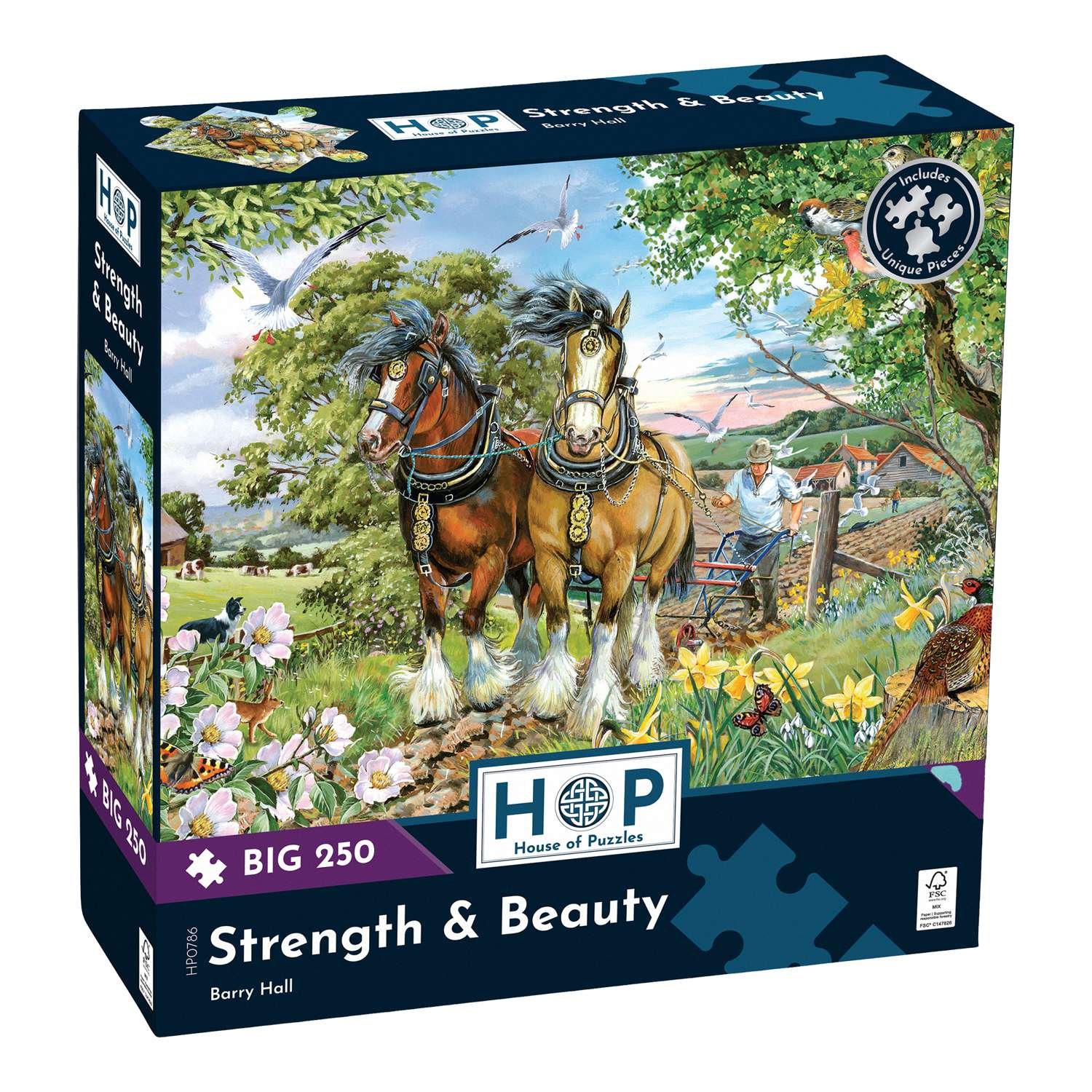The House of Puzzles Strength & Beauty BIG 250 Piece Jigsaw Puzzle