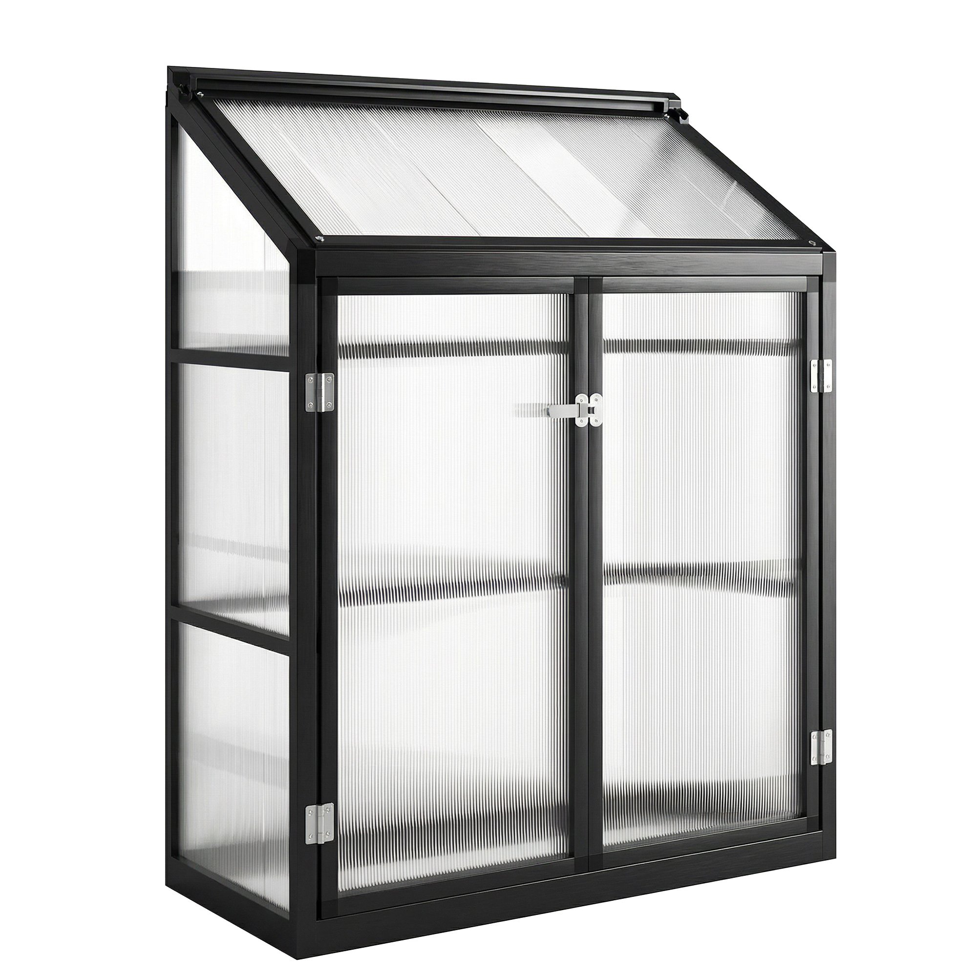Outsunny Aluminium Greenhouse - Black