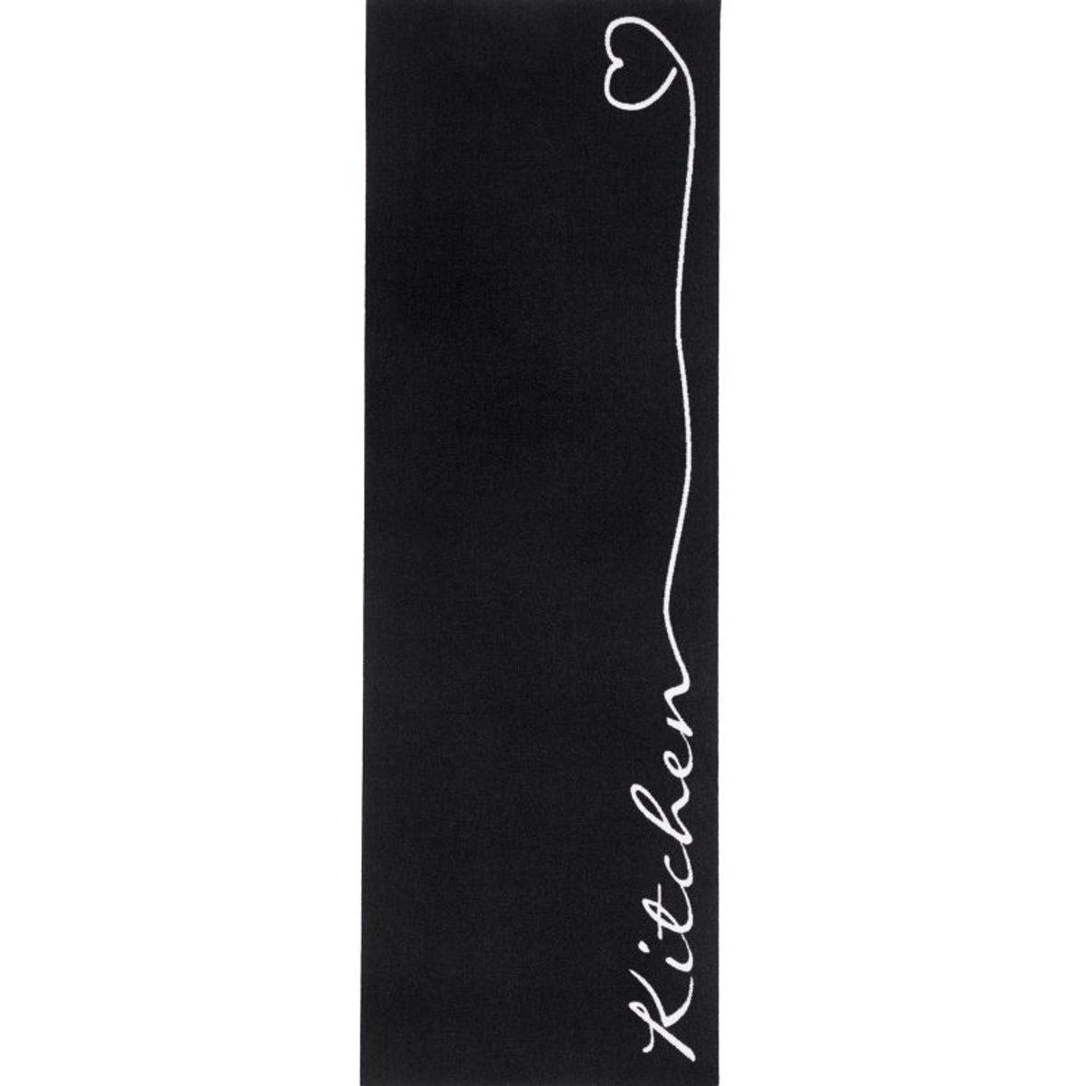 Hanse Home Black Washable Floor Runner Rug - 50 x 150cm