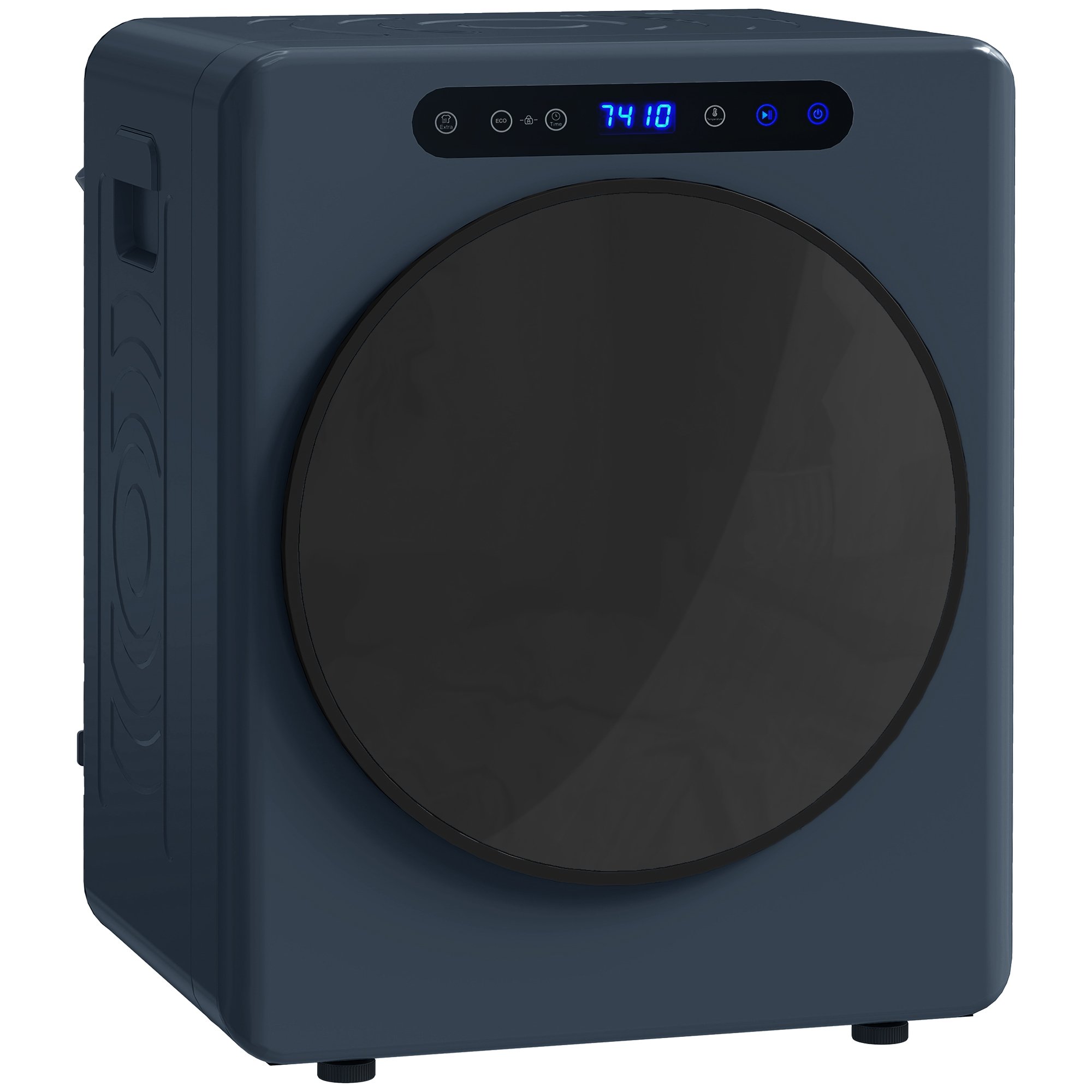 HOMCOM 5kg Vented Tumble Dryer with Stainless Steel Anti-Crease Drum - Blue
