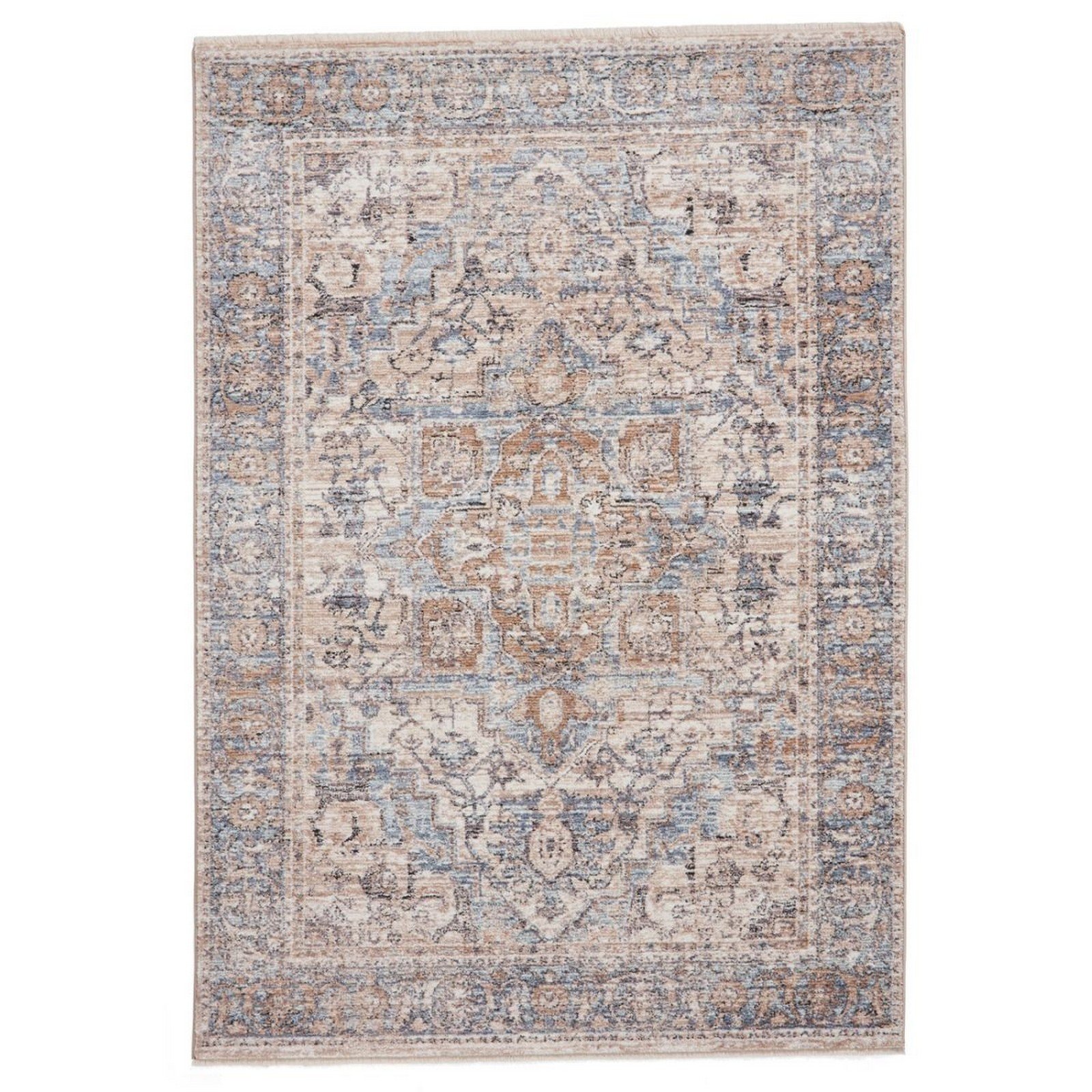 Mega Flooring Blue Traditional Abstract Rug - 120 x 170cm