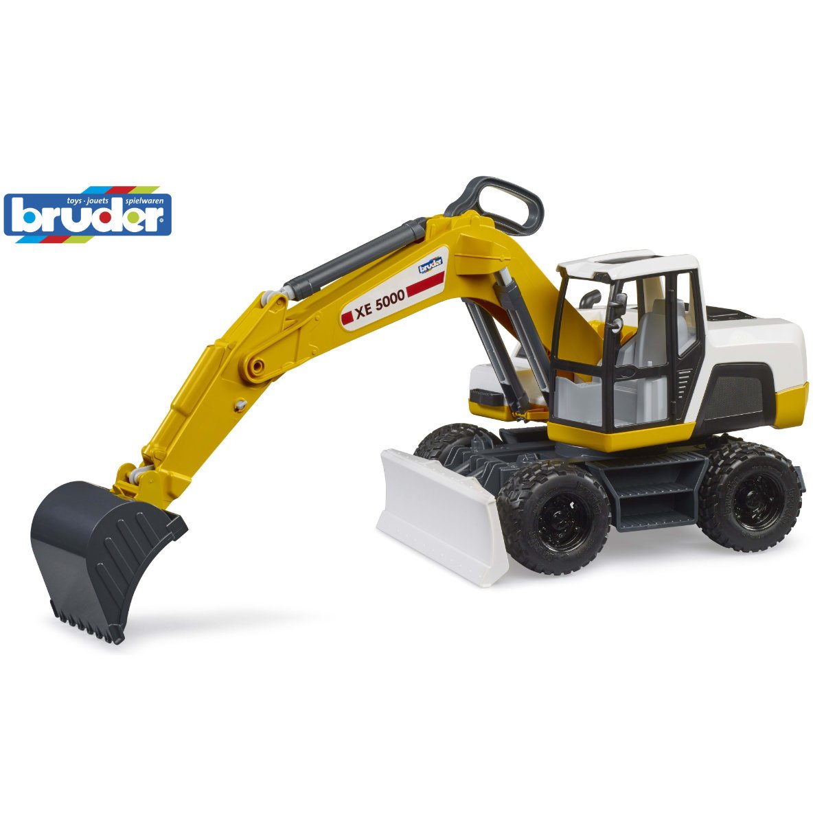 Bruder 1:16 Roadmax Excavator - Yellow/White
