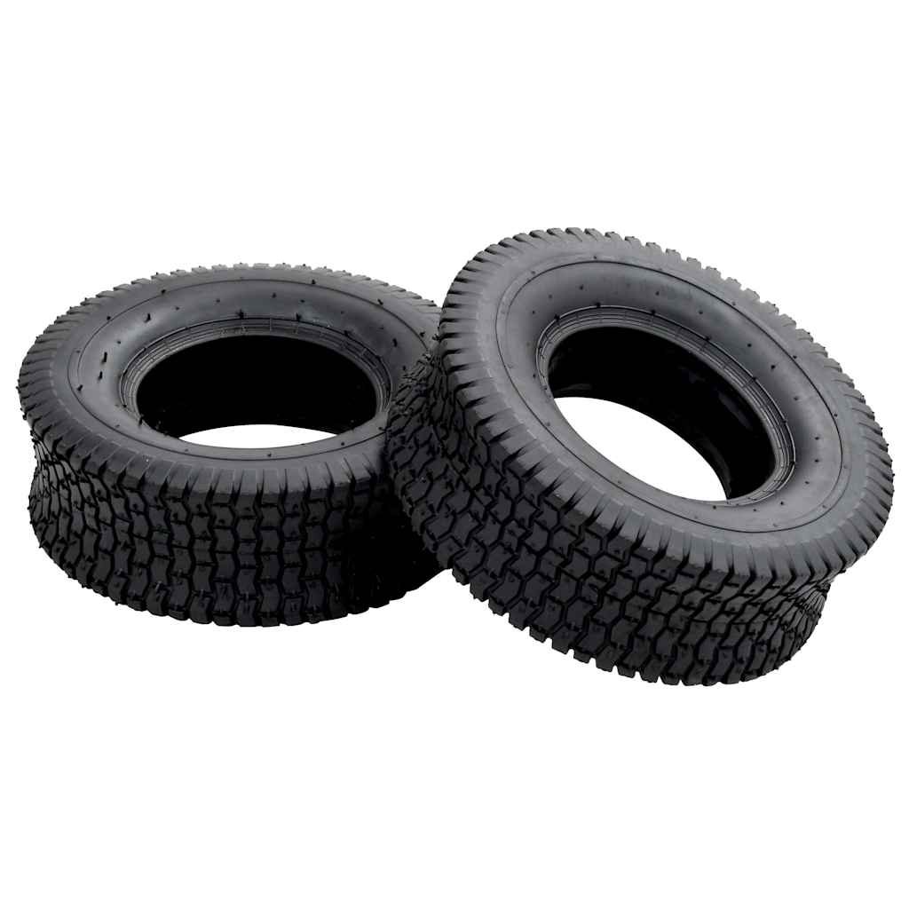 Walplus Tyre Set of 2 Rubber 13x5.00-6 Heavy Weight Endurance - Black