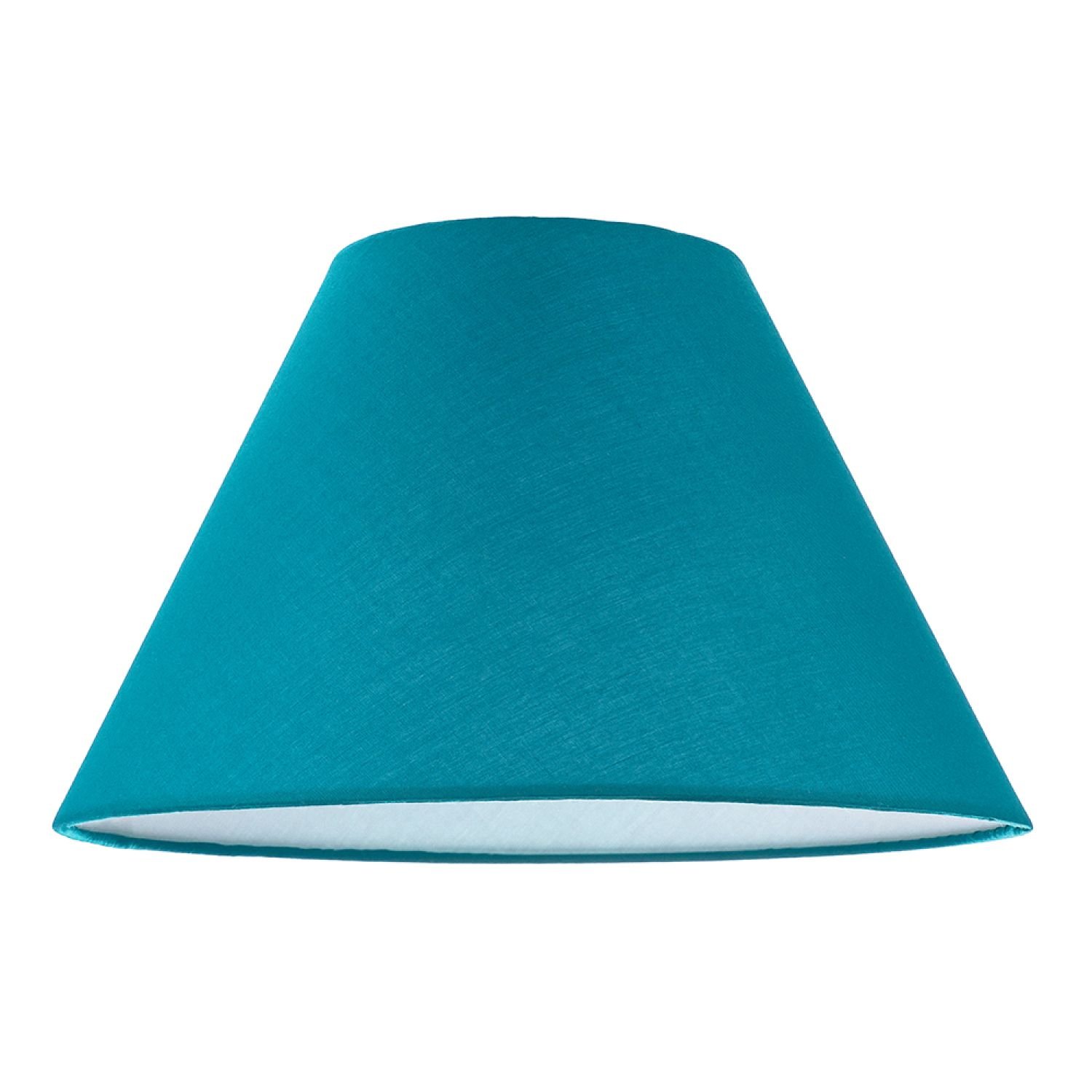 Happy Homewares Teal Cotton Coolie Lampshade - 30cm