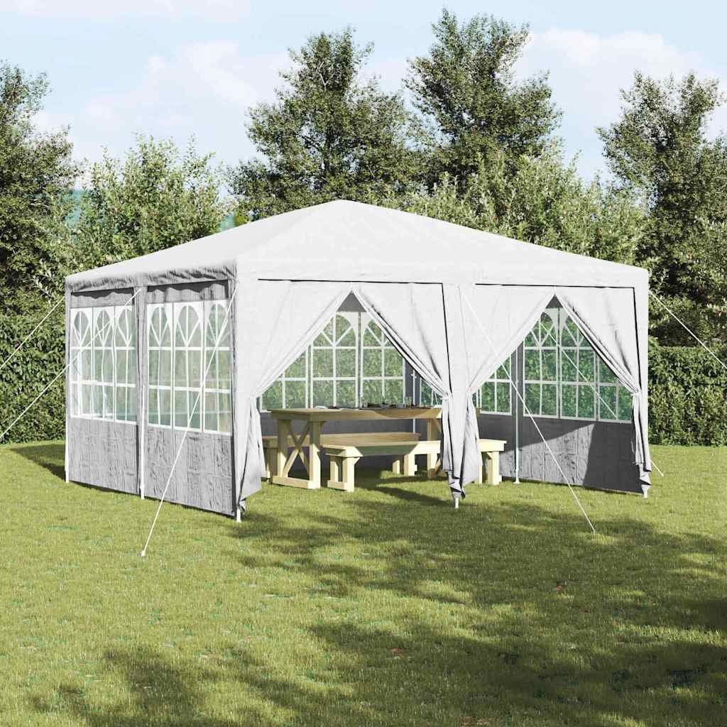 Walplus 4 x 4 m Polyethylene Garden Party Tent - White