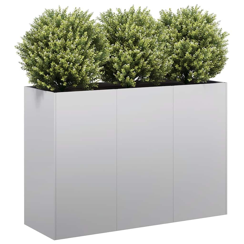 Walplus Galvanised Steel Garden Planter - 120 x 40 x 80 cm