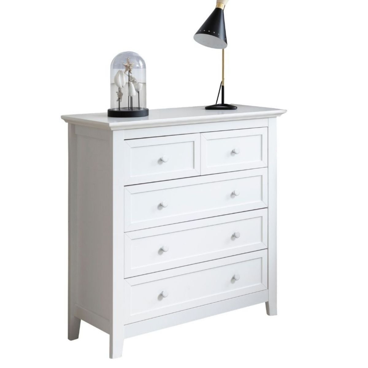 Noa & Nani Torsby 5 Drawer Chest of Drawers - White