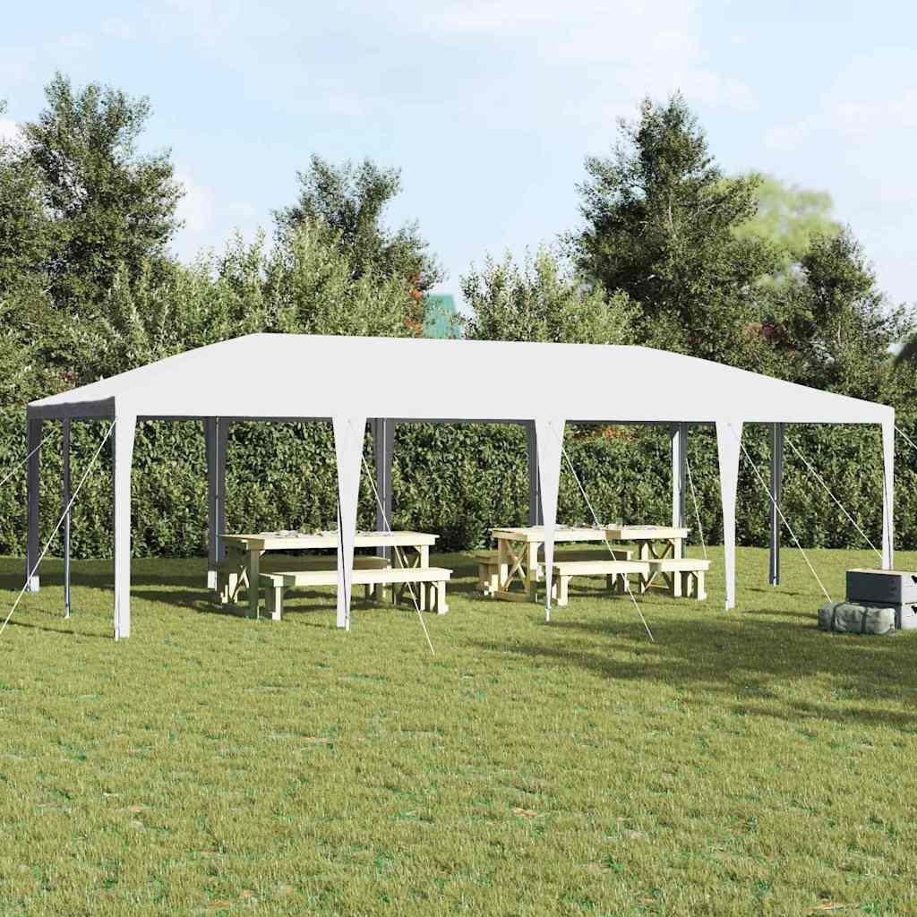 Walplus 8 x 4 m Polyethylene Garden Party Tent - White
