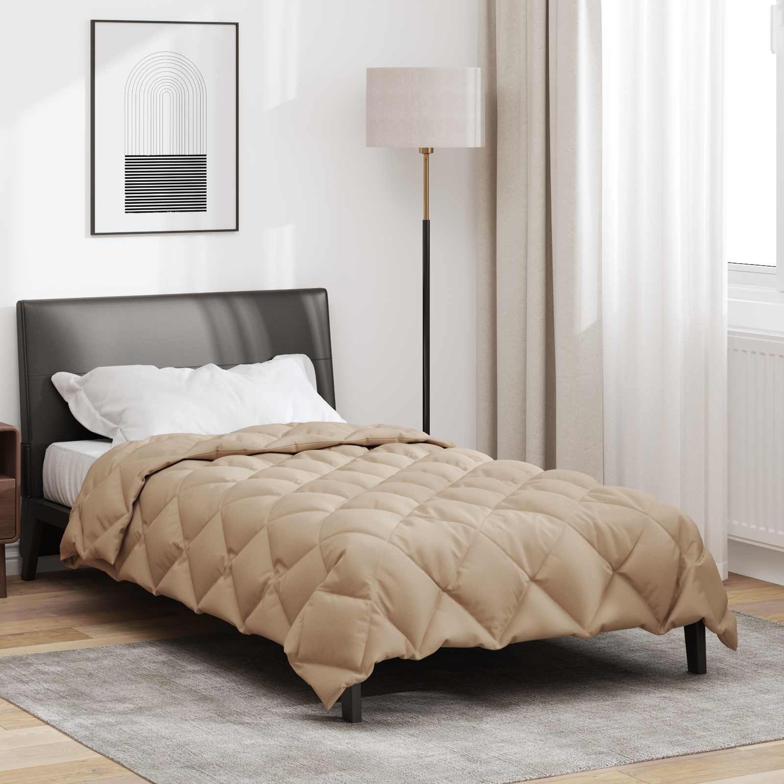 Walplus Winter Duvet Microfibre - Taupe - 135 x 200 cm