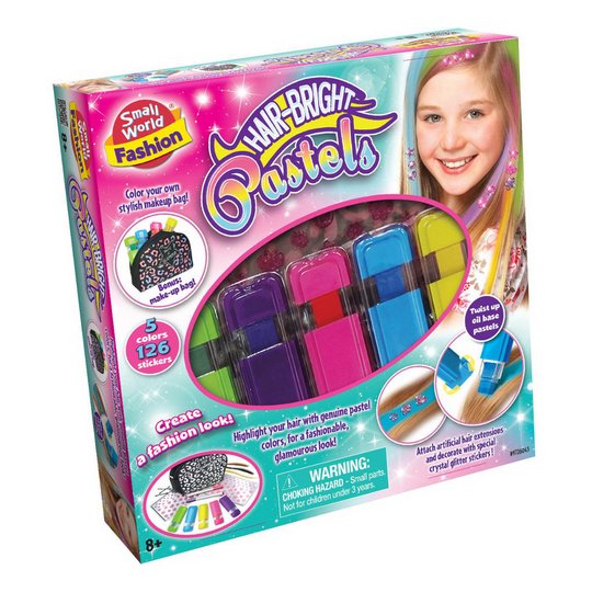 Small World Toys Hair Brite Pastels Craft Activity Set