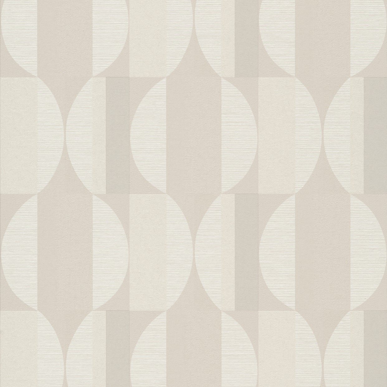 Grandeco Boutique Fuma Geometric Embossed Wallpaper - Natural