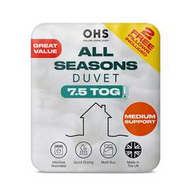 OHS All Seasons 7.5 Tog Duvet Pillow Set - Double