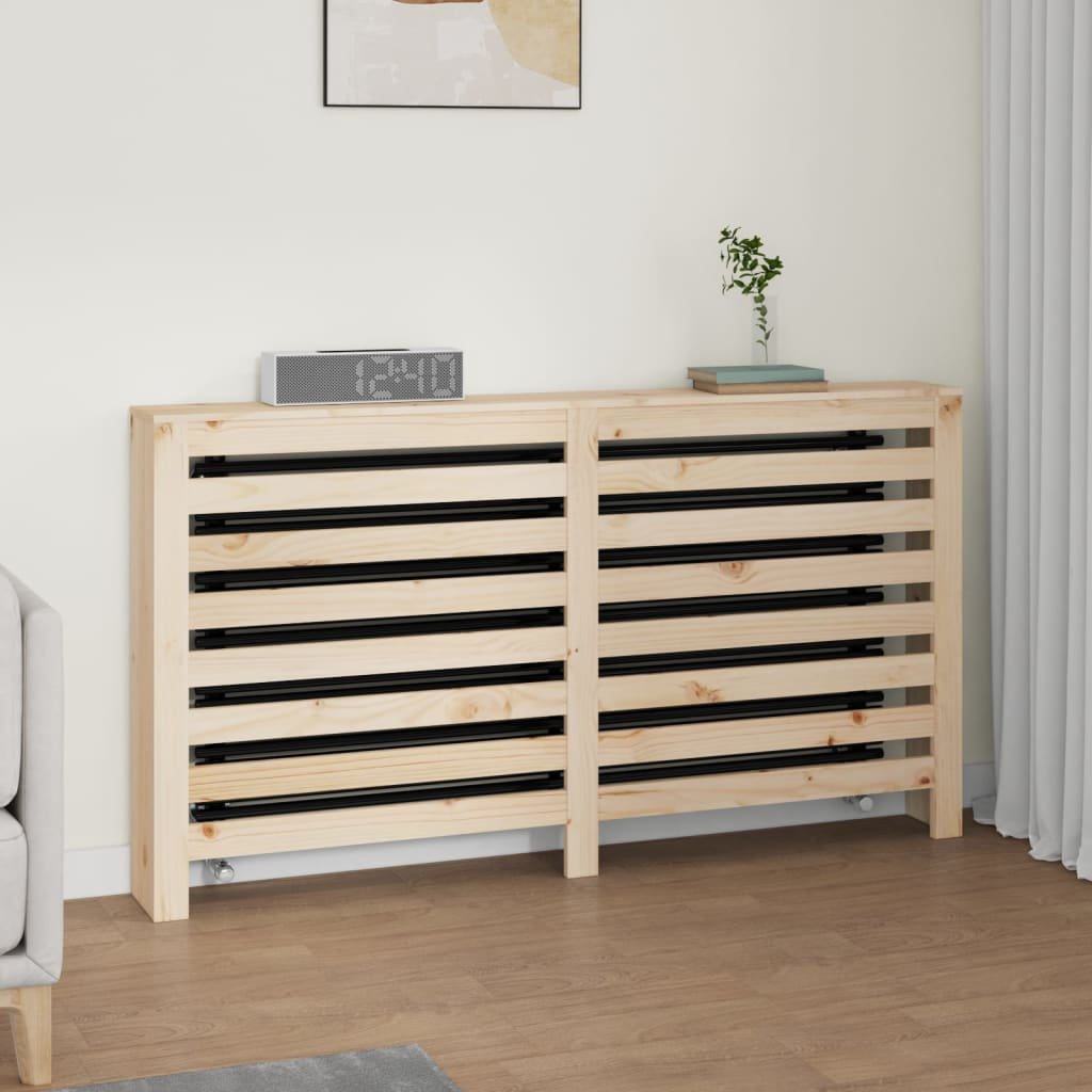 Walplus Horizontal Slats Solid Wood Radiator Cover - 153 x 19 x 84 cm