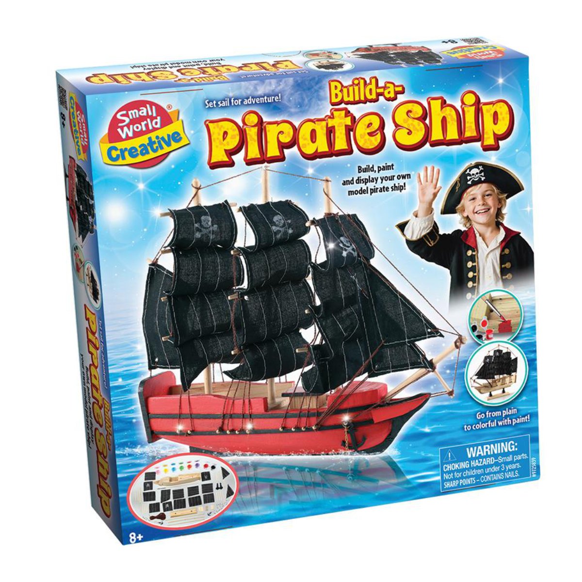 Small World Toys Build A Pirate Ship Craft Set